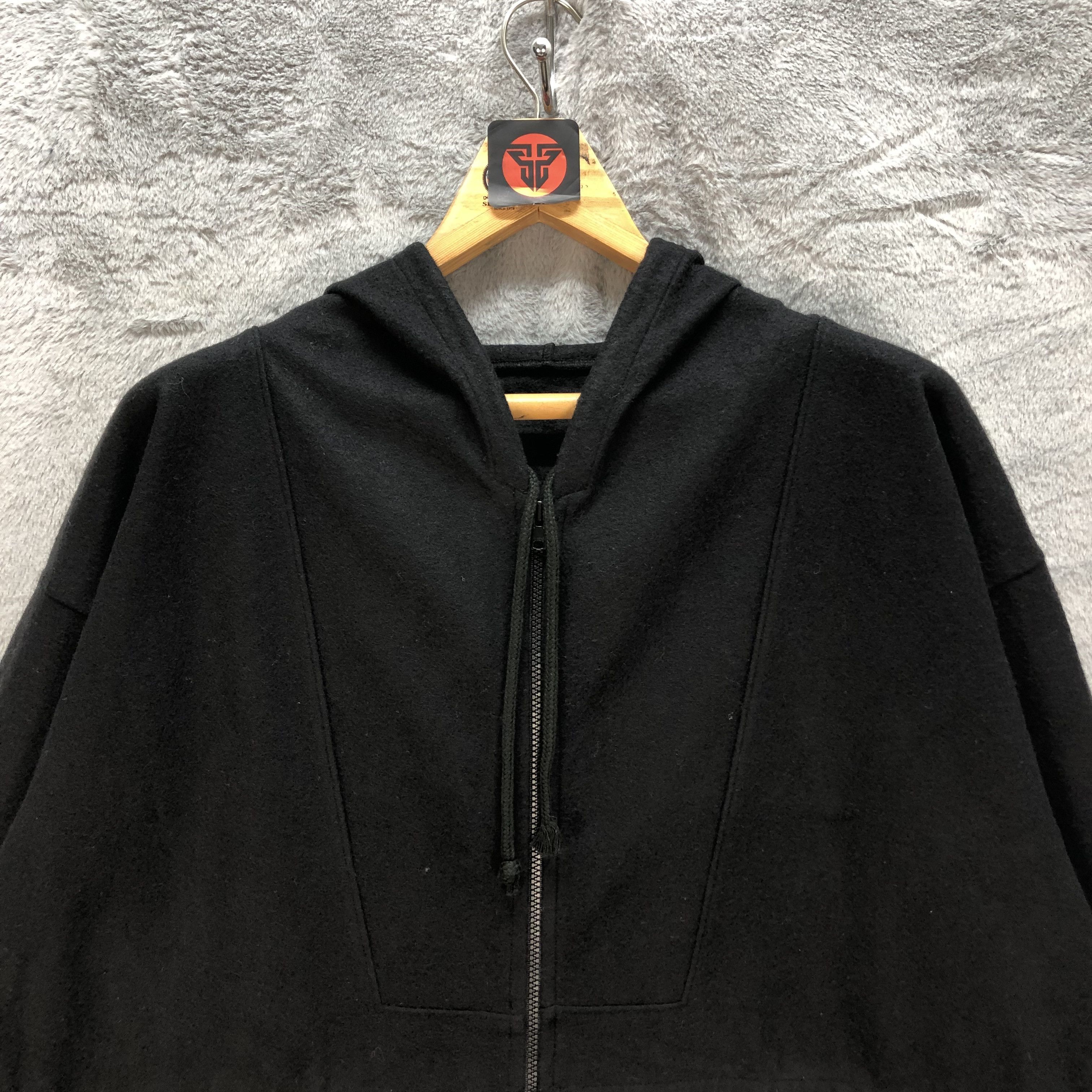 Norma Kamali NORMA KAMALI WOOL HOODIE JACKET / LONG COAT #6841-94 Size M / US 6-8 / IT 42-44 - 2 Thumbnail