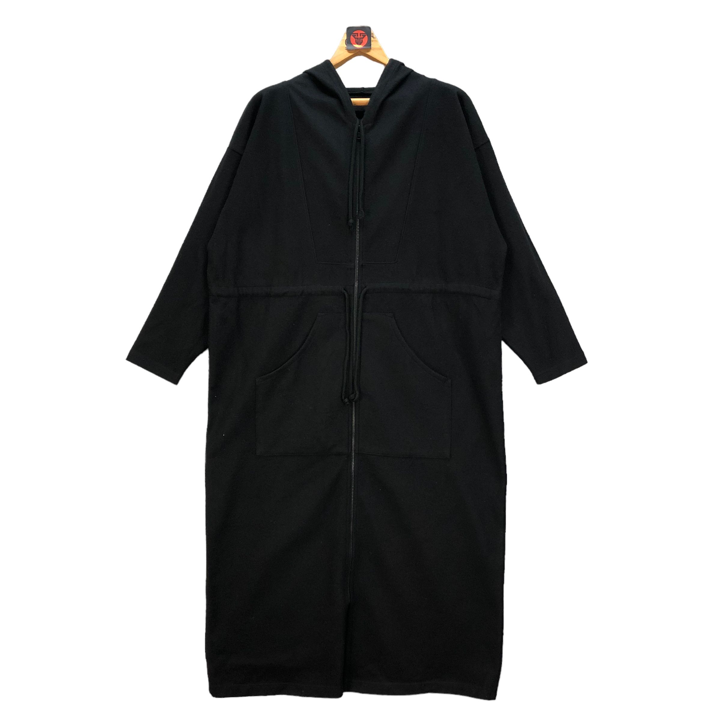 Norma Kamali NORMA KAMALI WOOL HOODIE JACKET / LONG COAT #6841-94 Size M / US 6-8 / IT 42-44 - 1 Thumbnail