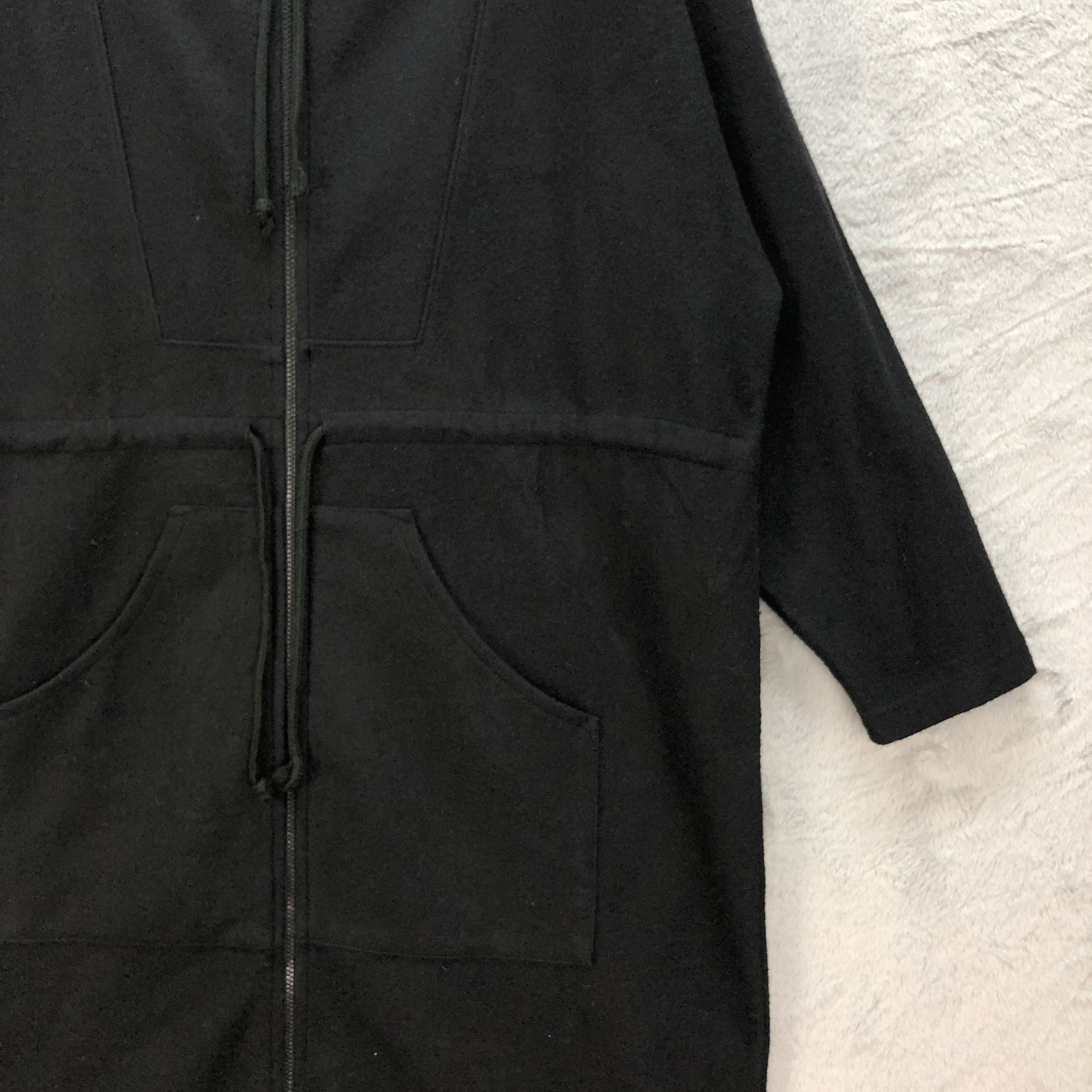 Norma Kamali NORMA KAMALI WOOL HOODIE JACKET / LONG COAT #6841-94 Size M / US 6-8 / IT 42-44 - 5 Thumbnail