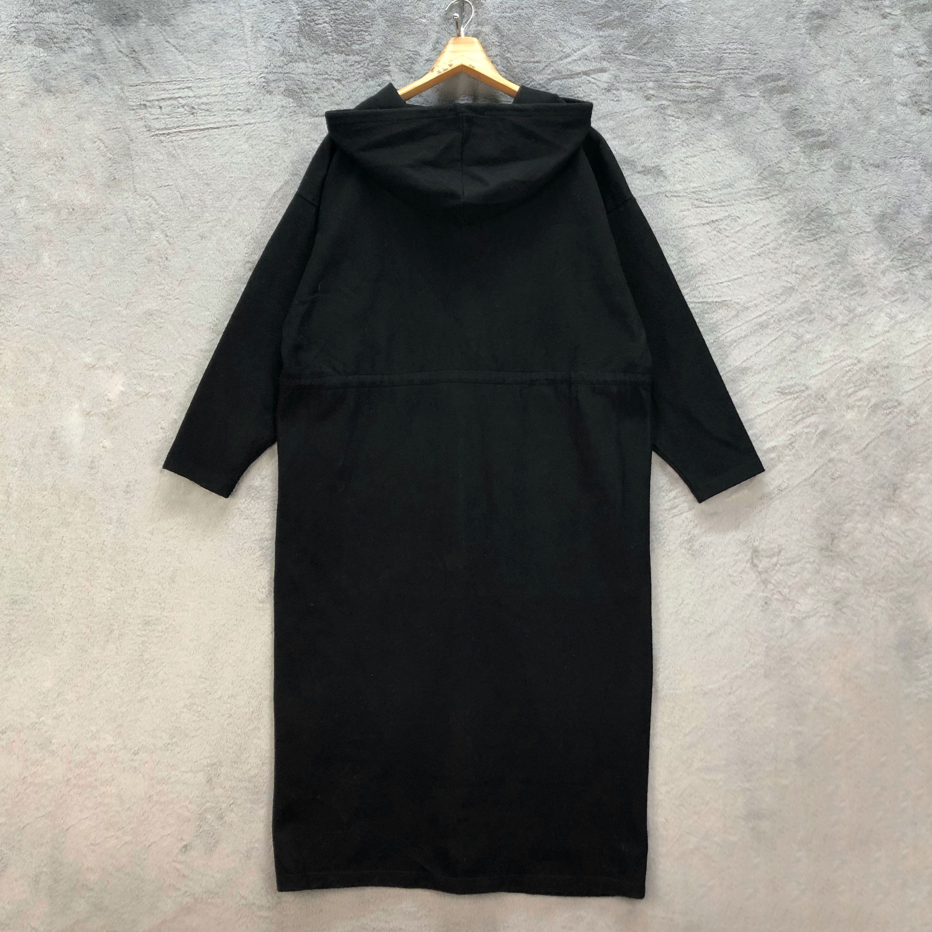 Norma Kamali NORMA KAMALI WOOL HOODIE JACKET / LONG COAT #6841-94 Size M / US 6-8 / IT 42-44 - 10 Thumbnail