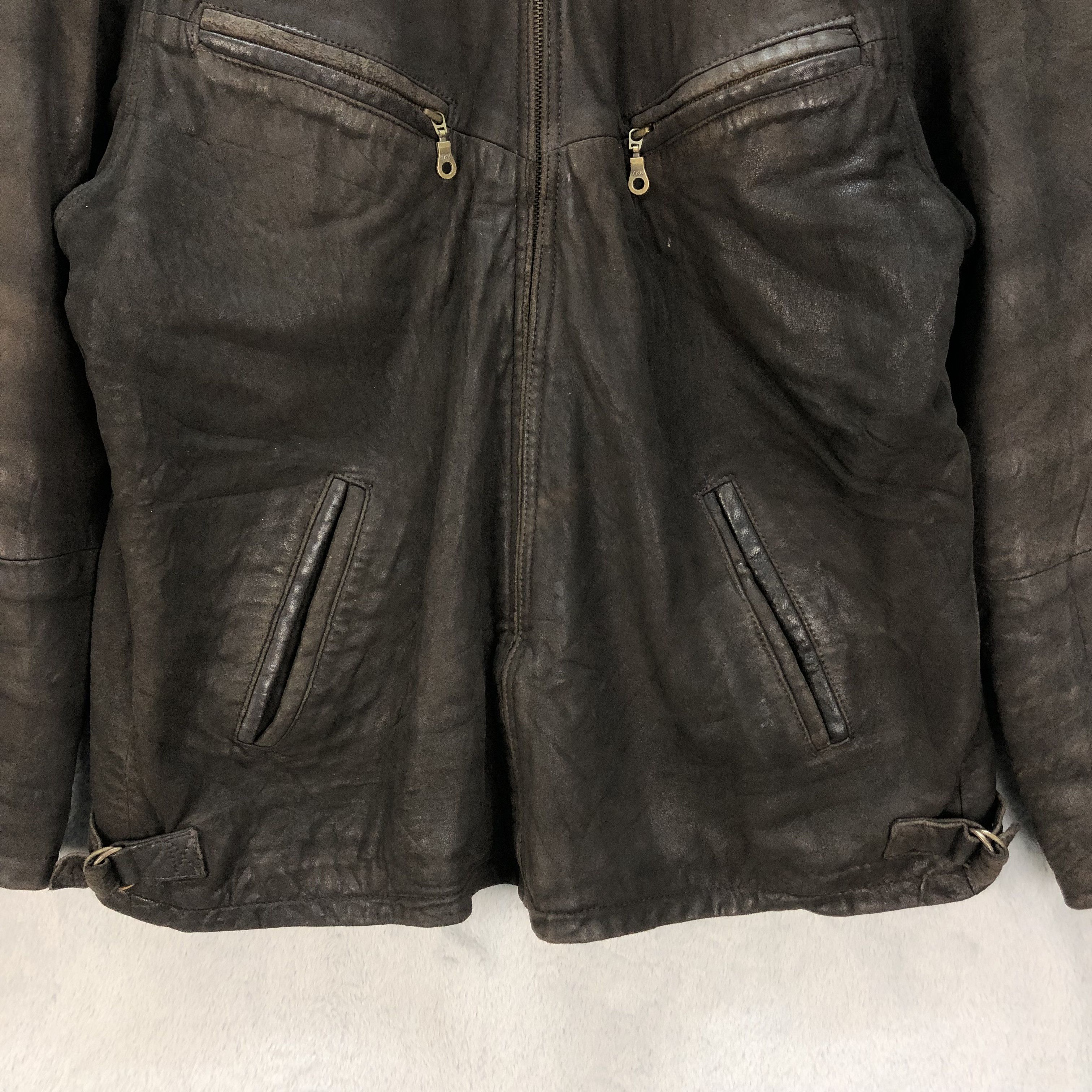Genuine Leather GEORGIO PIACENTE GENUINE LAMB LEATHER JACKET #6840-94 Size US L / EU 52-54 / 3 - 3 Thumbnail