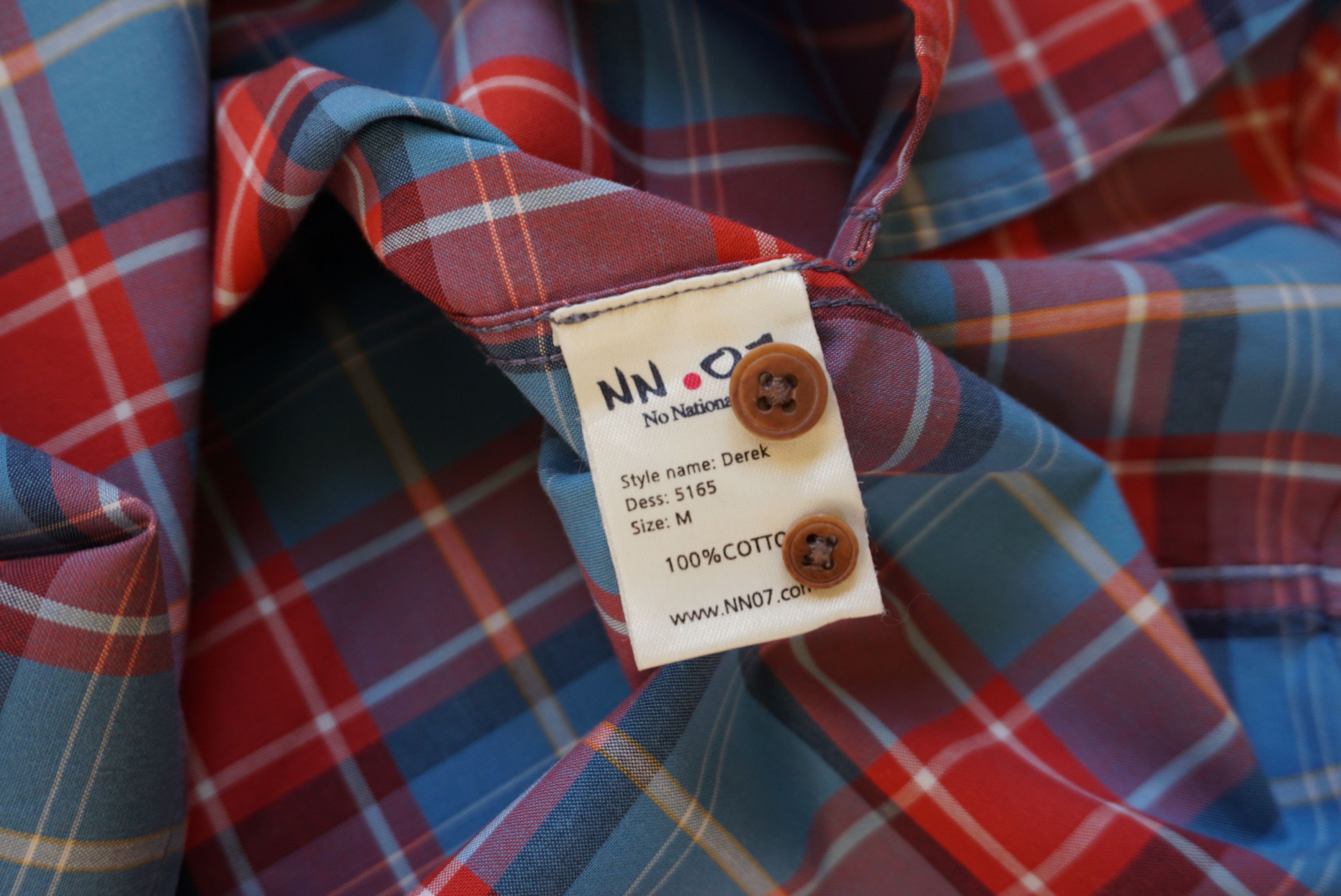 Designer NN07 No Nationality M Medium checked Derek shirt top casual Size US M / EU 48-50 / 2 - 22 Thumbnail