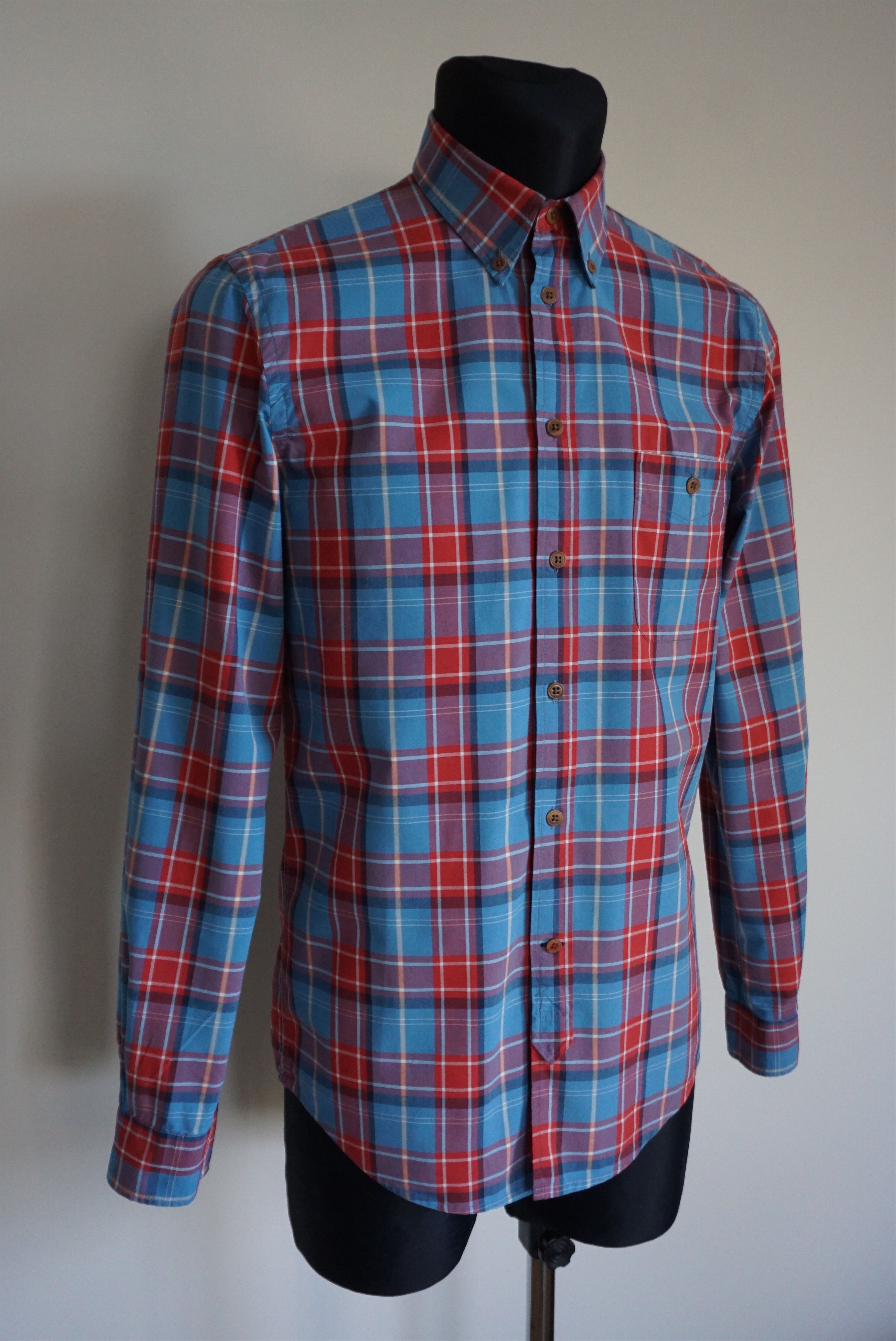 Designer NN07 No Nationality M Medium checked Derek shirt top casual Size US M / EU 48-50 / 2 - 2 Thumbnail