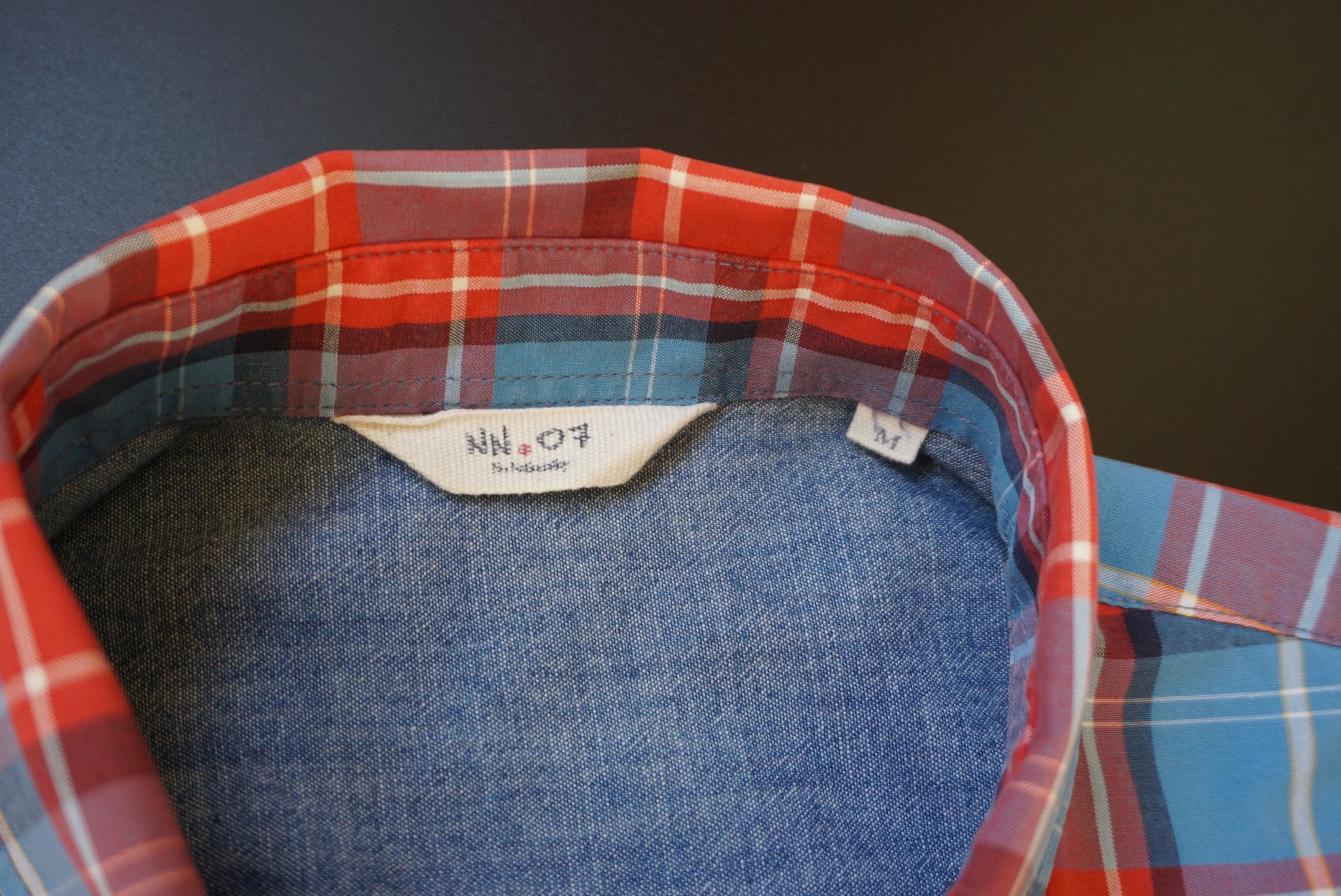 Designer NN07 No Nationality M Medium checked Derek shirt top casual Size US M / EU 48-50 / 2 - 25 Thumbnail