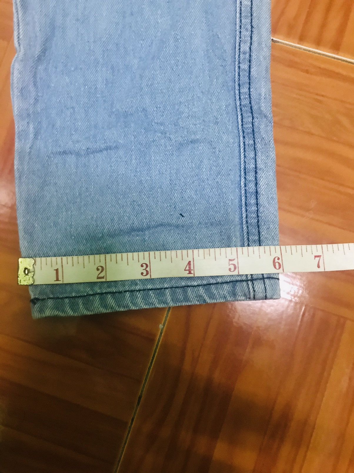 Japanese Brand “Light Blue Distressed Ripped Jeans – Casual Denim Pants” Size US 30 / EU 46 - 13 Thumbnail