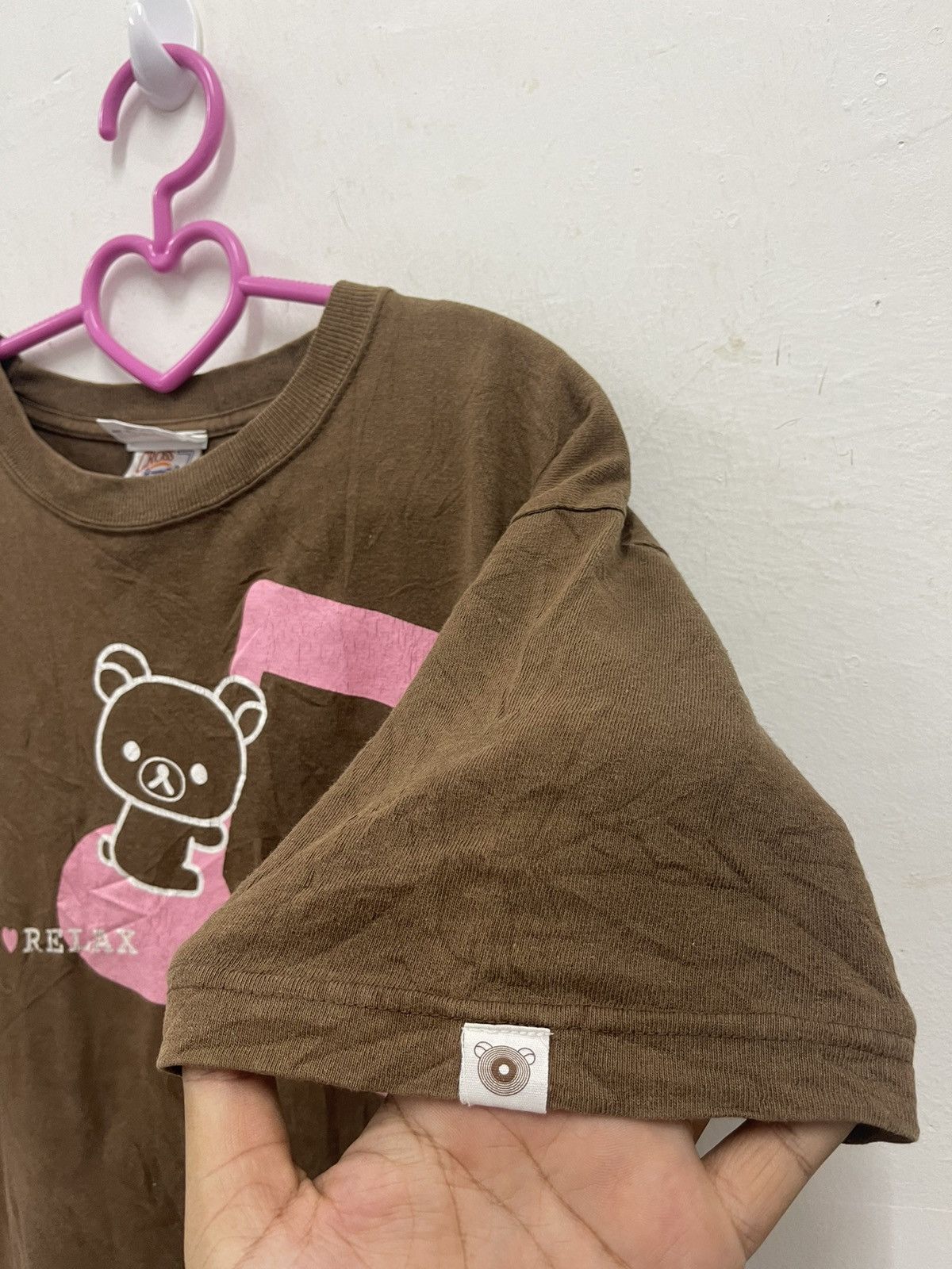 Anime Rare Vintage RILAKKUMA San X 2006 I Love Relax Shirt Size US S / EU 44-46 / 1 - 2 Thumbnail