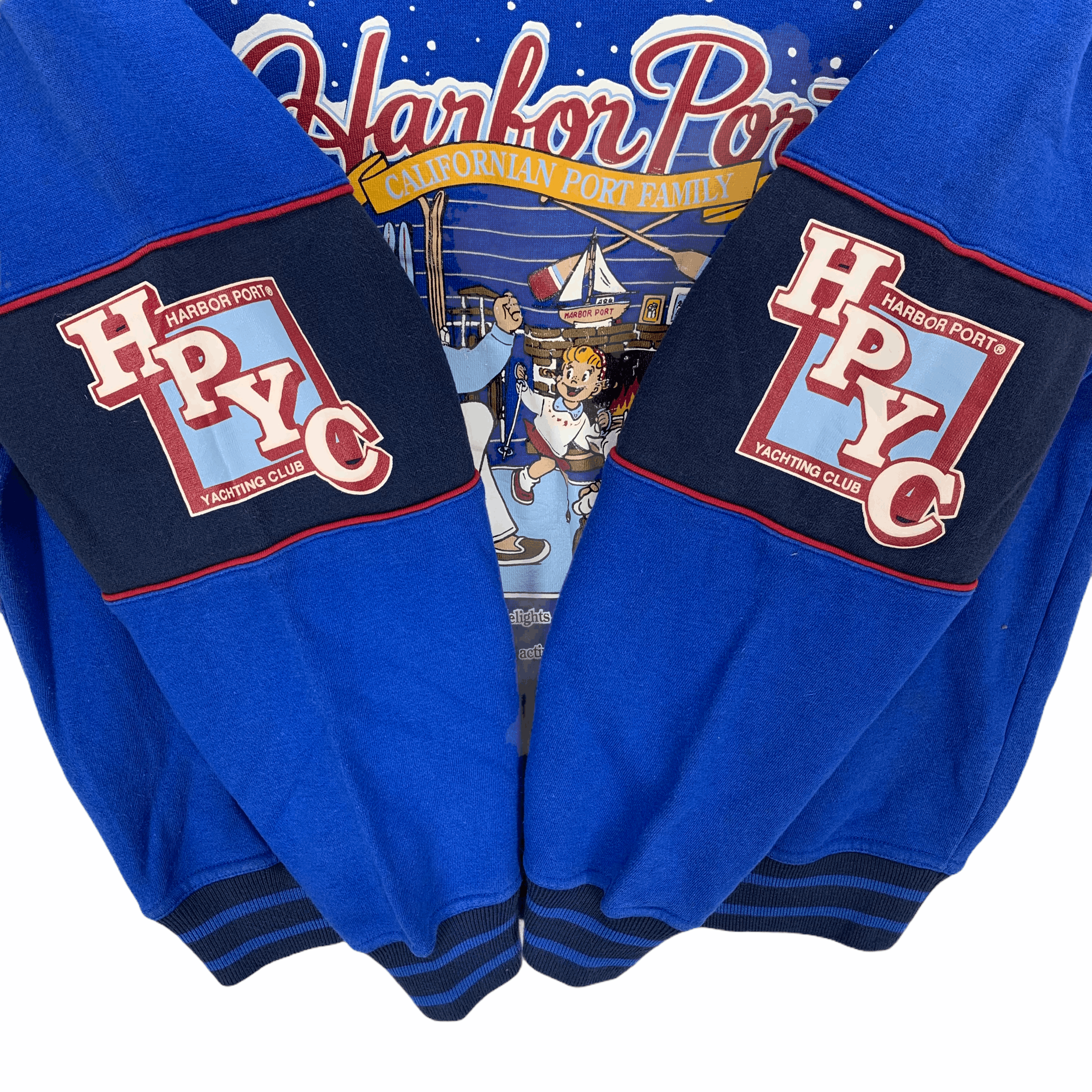 Japanese Brand Harbor Port Yachting Club Big Logo Sweatshirts #3084-113 Size US M / EU 48-50 / 2 - 6 Thumbnail