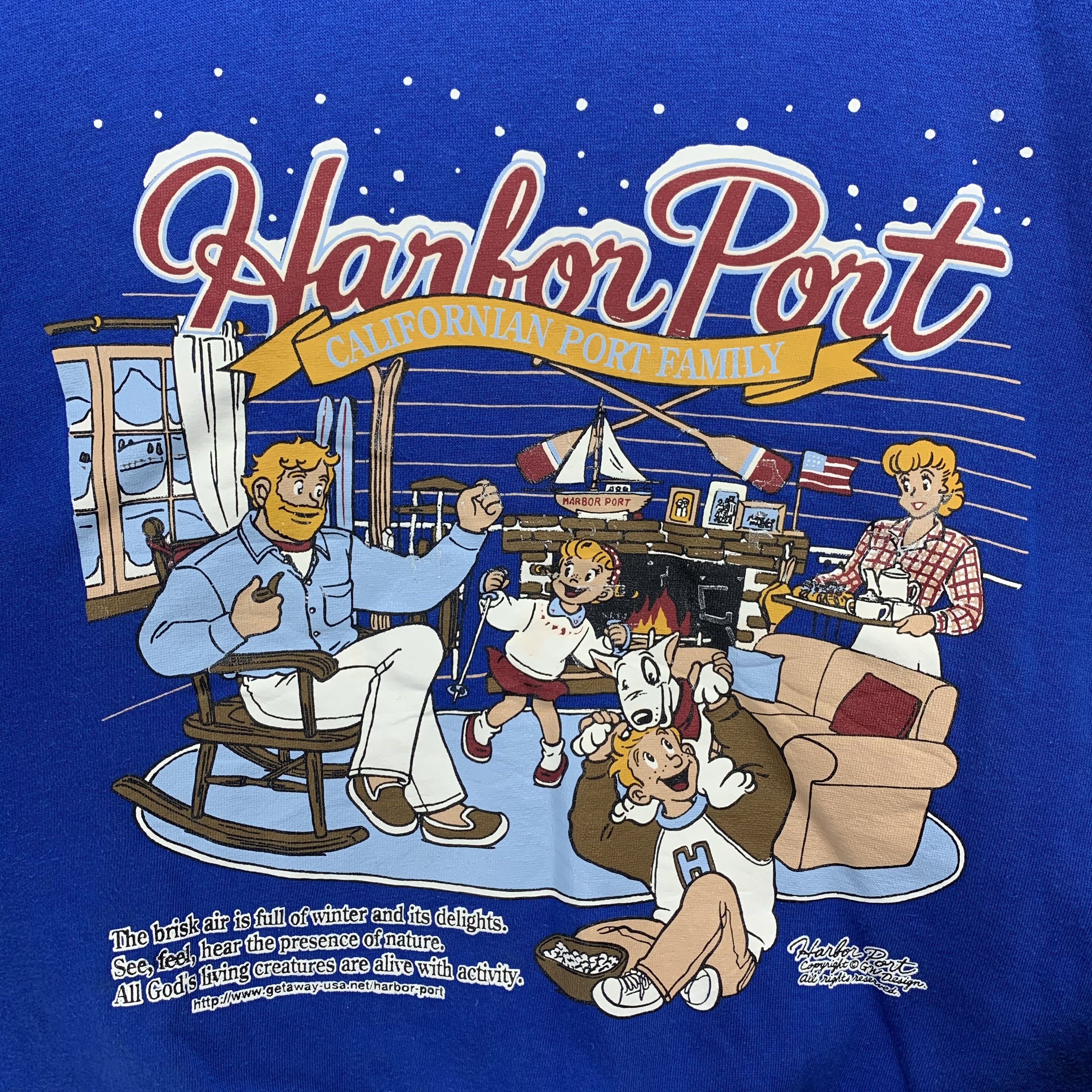 Japanese Brand Harbor Port Yachting Club Big Logo Sweatshirts #3084-113 Size US M / EU 48-50 / 2 - 3 Thumbnail