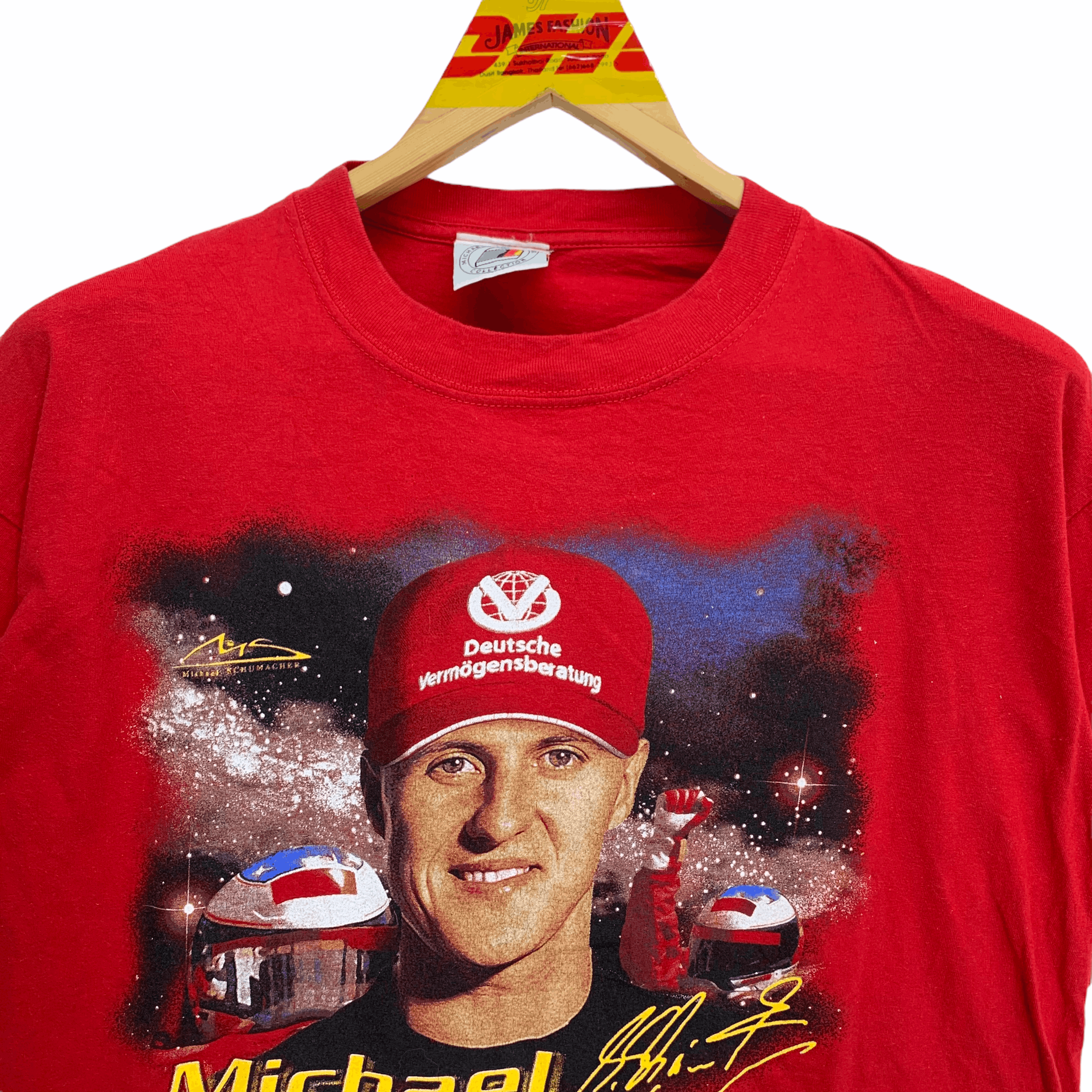 Vintage Michael Schumacher Racing Tour 2000 Big Logo Tees #3080-113 Size US M / EU 48-50 / 2 - 2 Thumbnail