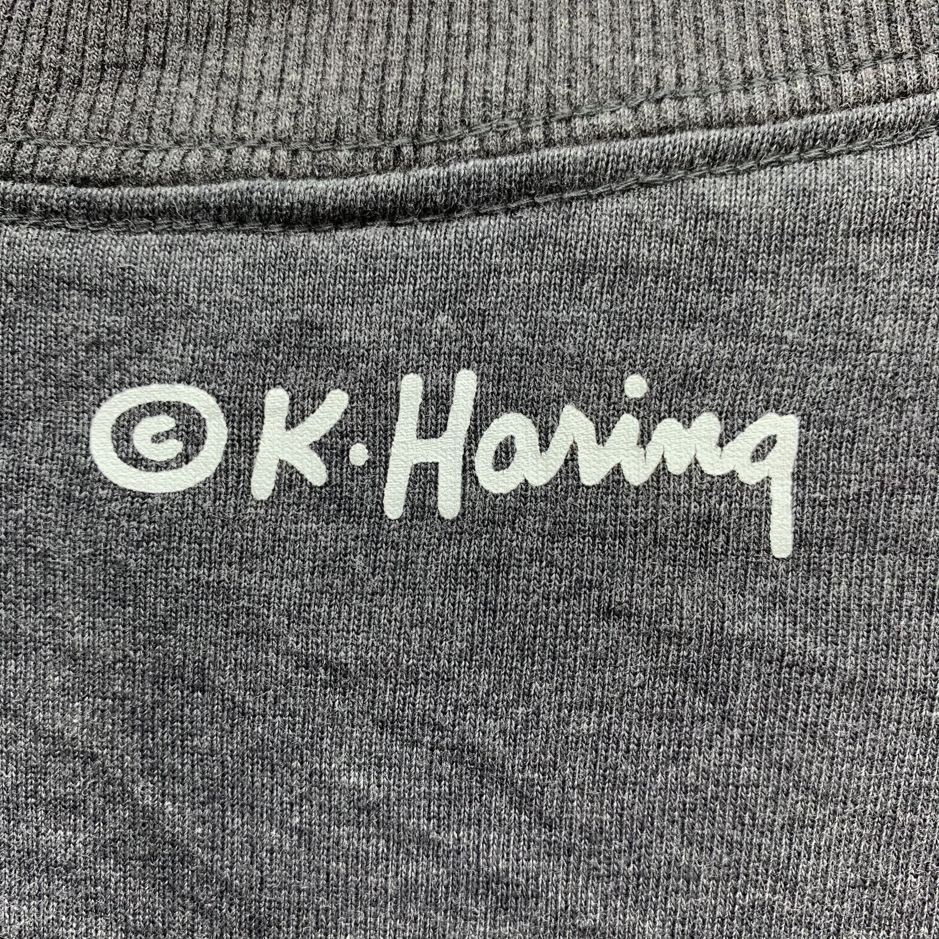 Keith Haring Keith Haring Big Logo Crew Neck Sweatshirts #3074-113 Size US M / EU 48-50 / 2 - 9 Thumbnail