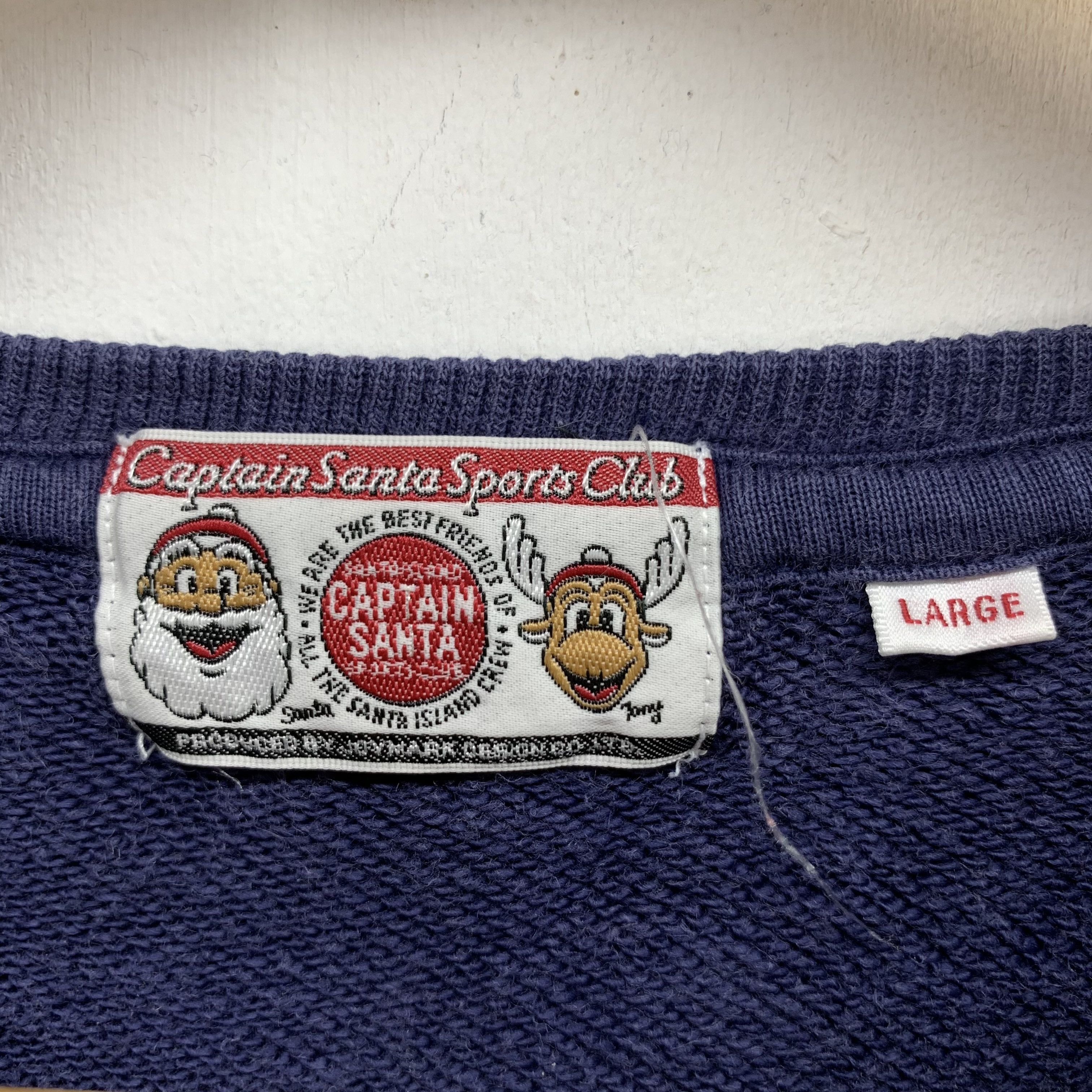 Japanese Brand Captain Santa Big Logo Made in Japan Sweatshirts #3073-113 Size US L / EU 52-54 / 3 - 7 Thumbnail