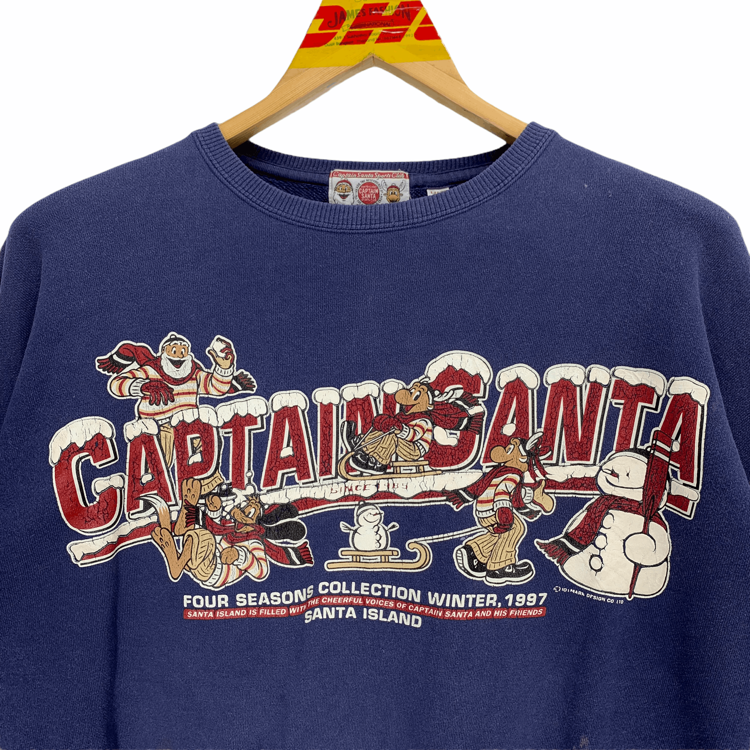 Japanese Brand Captain Santa Big Logo Made in Japan Sweatshirts #3073-113 Size US L / EU 52-54 / 3 - 2 Thumbnail