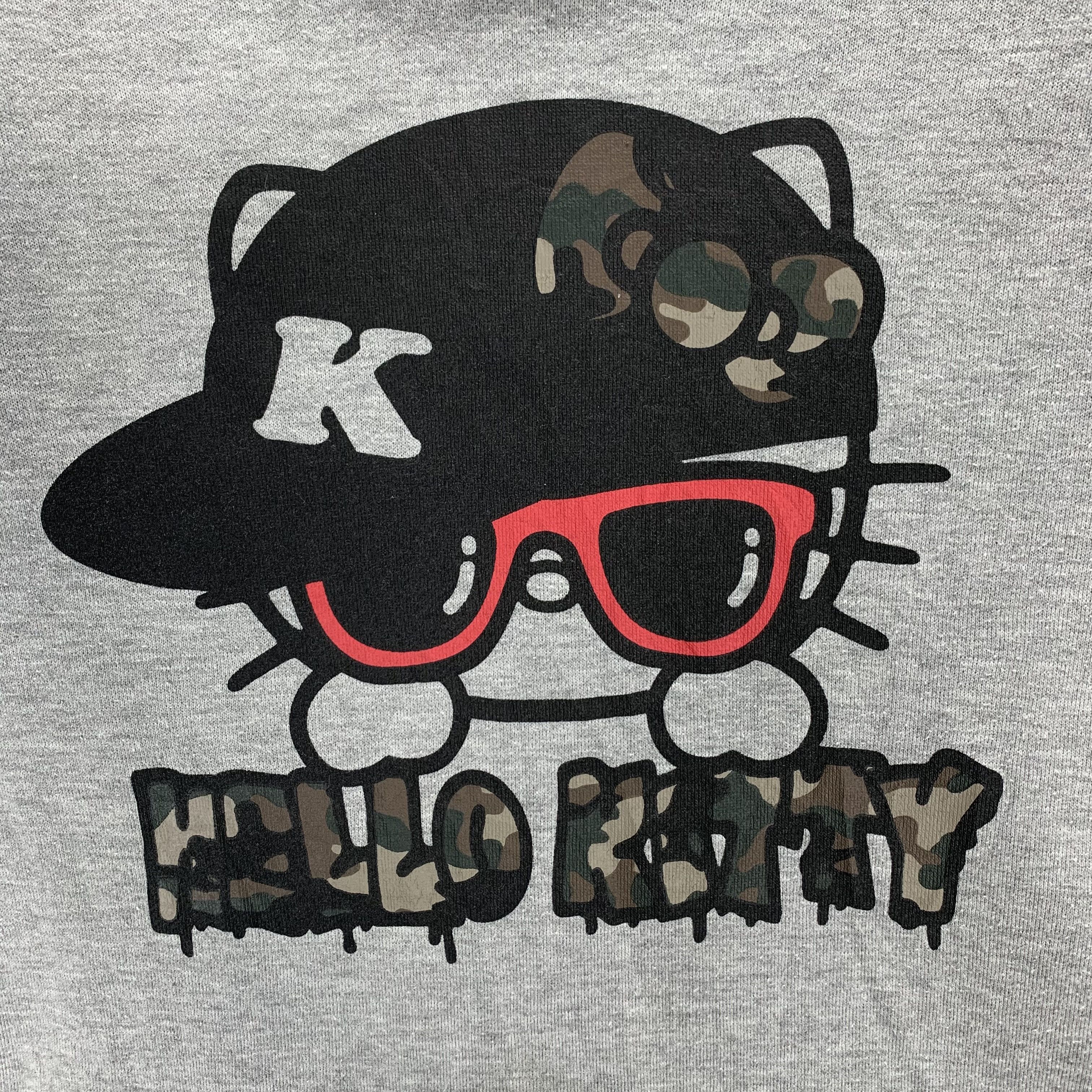 Anime Hello Kitty Camo Big Logo Pullover Hoodies #3057-113 Size M / US 6-8 / IT 42-44 - 2 Thumbnail