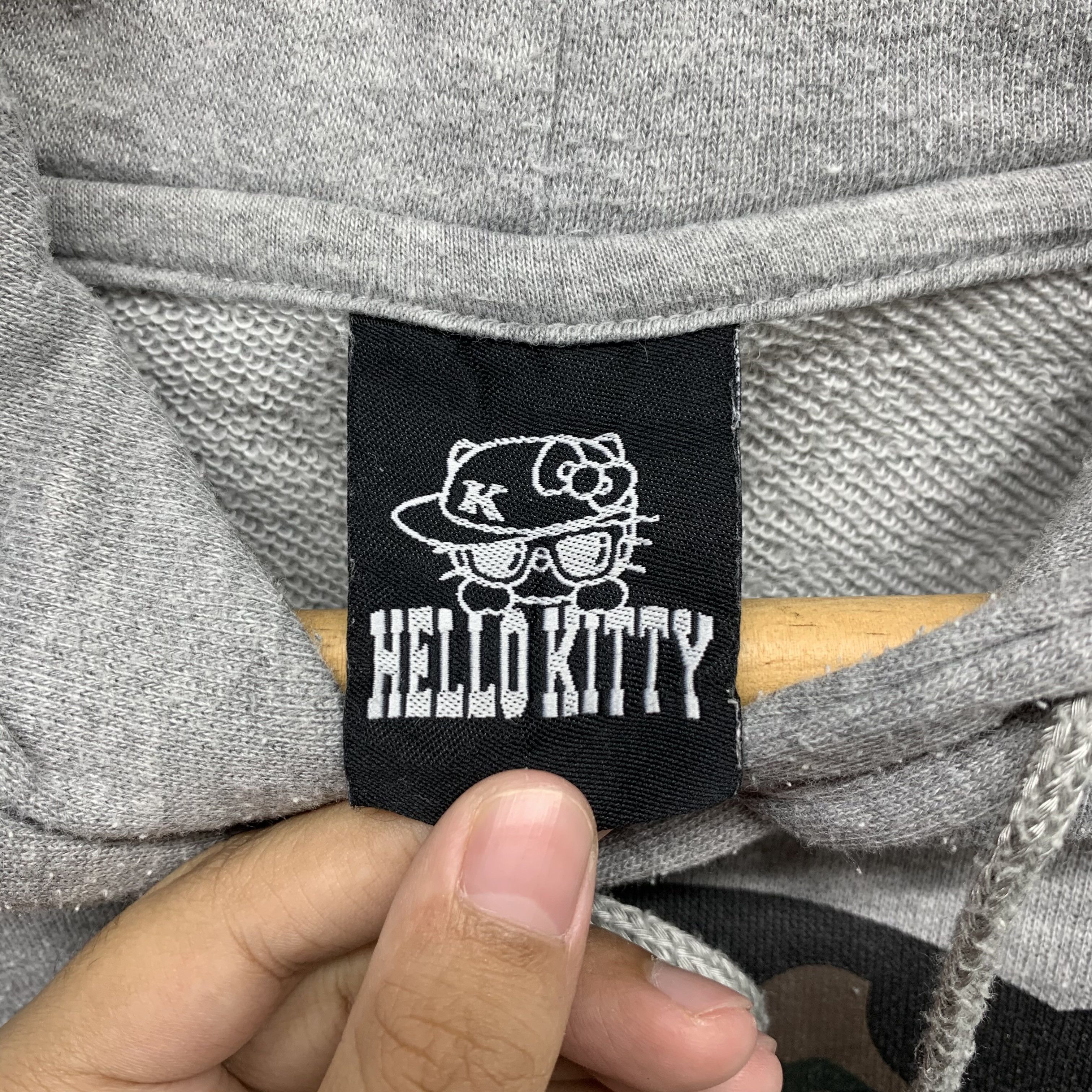 Anime Hello Kitty Camo Big Logo Pullover Hoodies #3057-113 Size M / US 6-8 / IT 42-44 - 5 Thumbnail