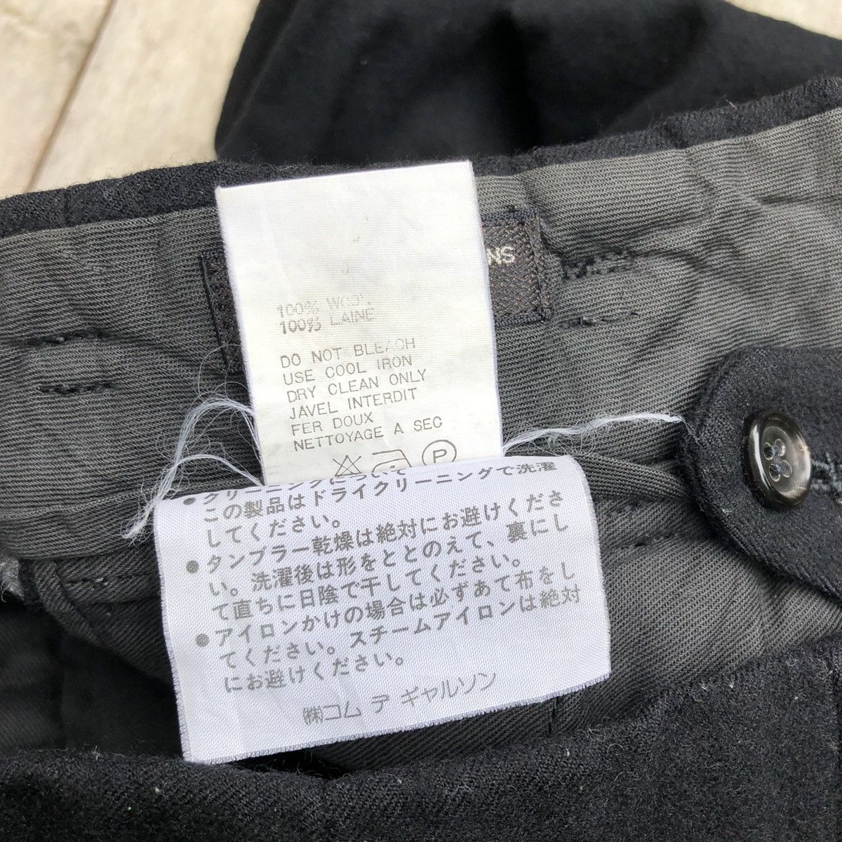 Comme des Garcons Vintage Comme des Garçons Homme Plus Wool Pant Size US 29 - 5 Thumbnail