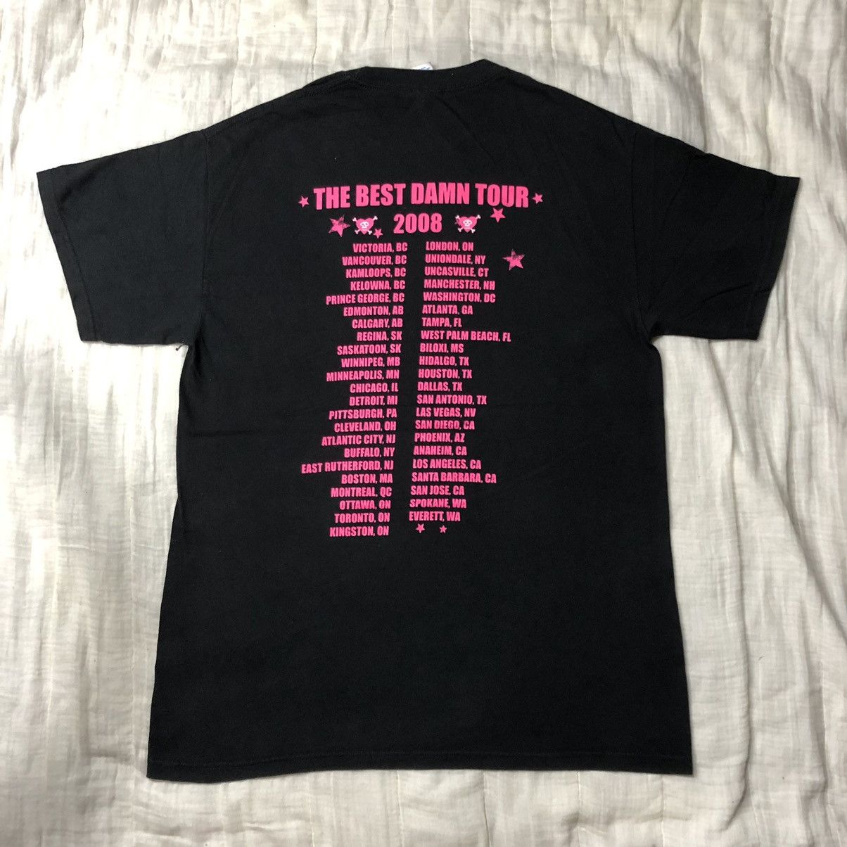 Band Tees Vintage 2008 Avril Lavigne Tour T Shirt Size US M / EU 48-50 / 2 - 3 Thumbnail
