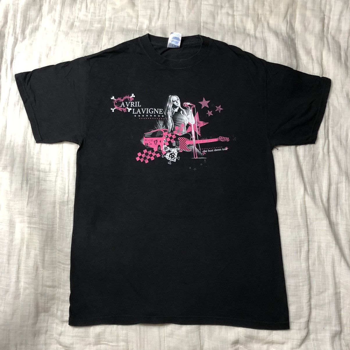 Band Tees Vintage 2008 Avril Lavigne Tour T Shirt Size US M / EU 48-50 / 2 - 2 Thumbnail
