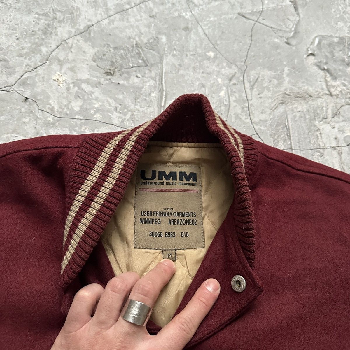 Vintage Vintage UMM Varsity Jacket Leather/Wool Size US M / EU 48-50 / 2 - 8 Thumbnail