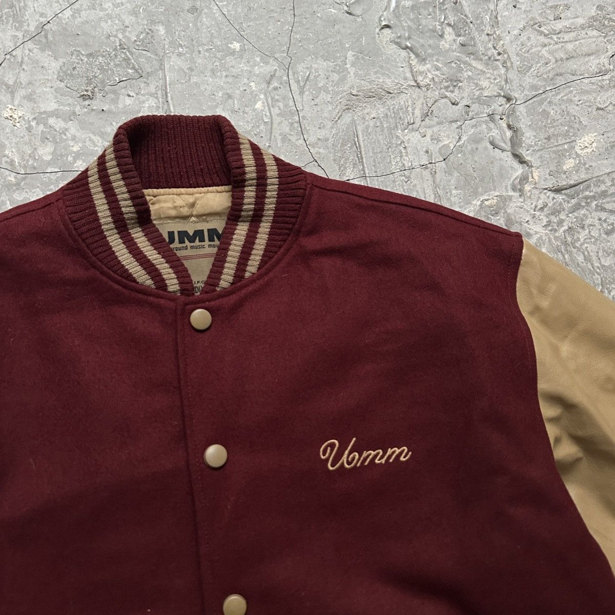 Vintage Vintage UMM Varsity Jacket Leather/Wool Size US M / EU 48-50 / 2 - 4 Thumbnail