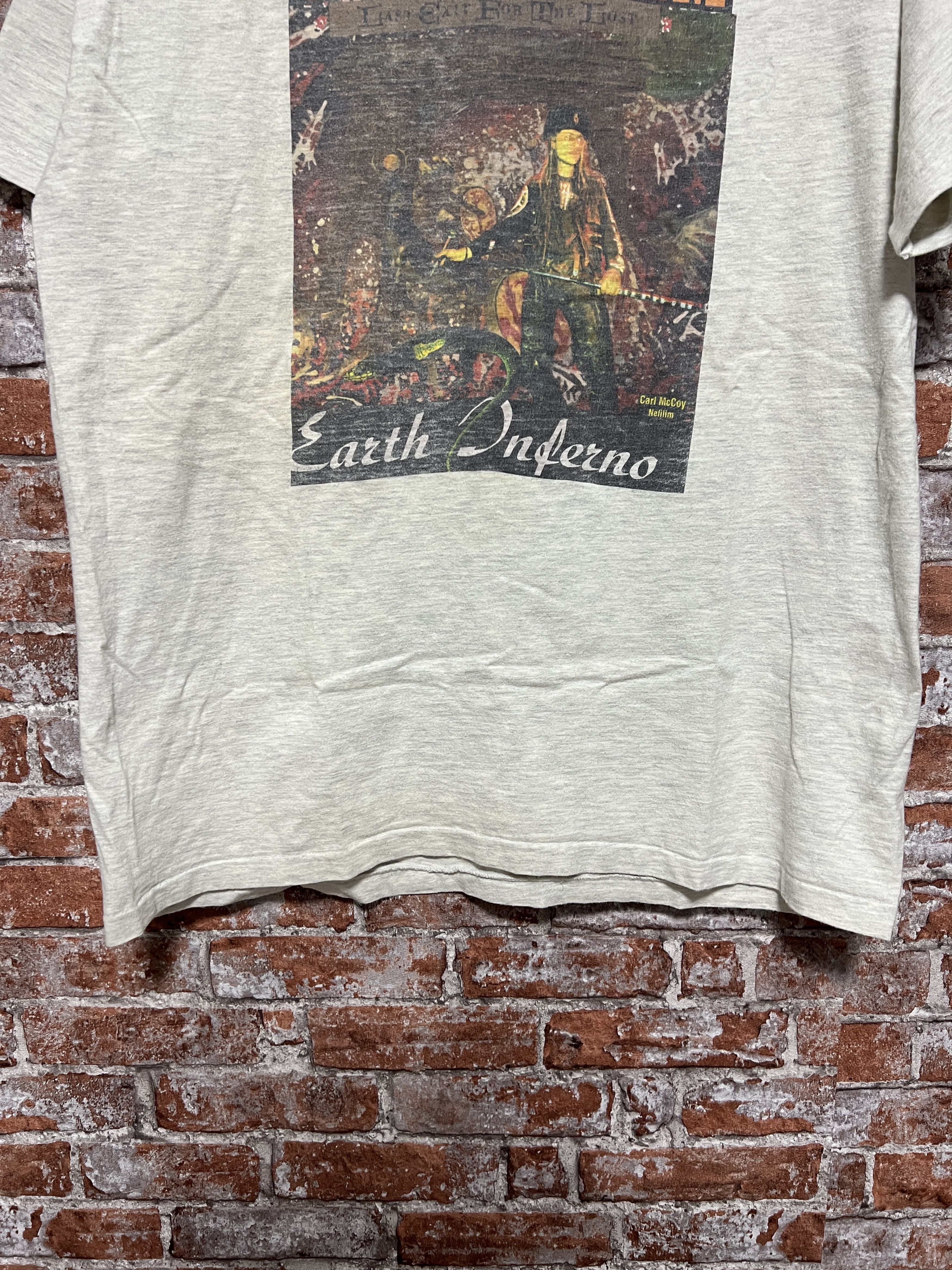 Band Tees × Vintage Vintage 90s The Nefilim Earth Inferno Band T-shirt Size US L / EU 52-54 / 3 - 5 Thumbnail