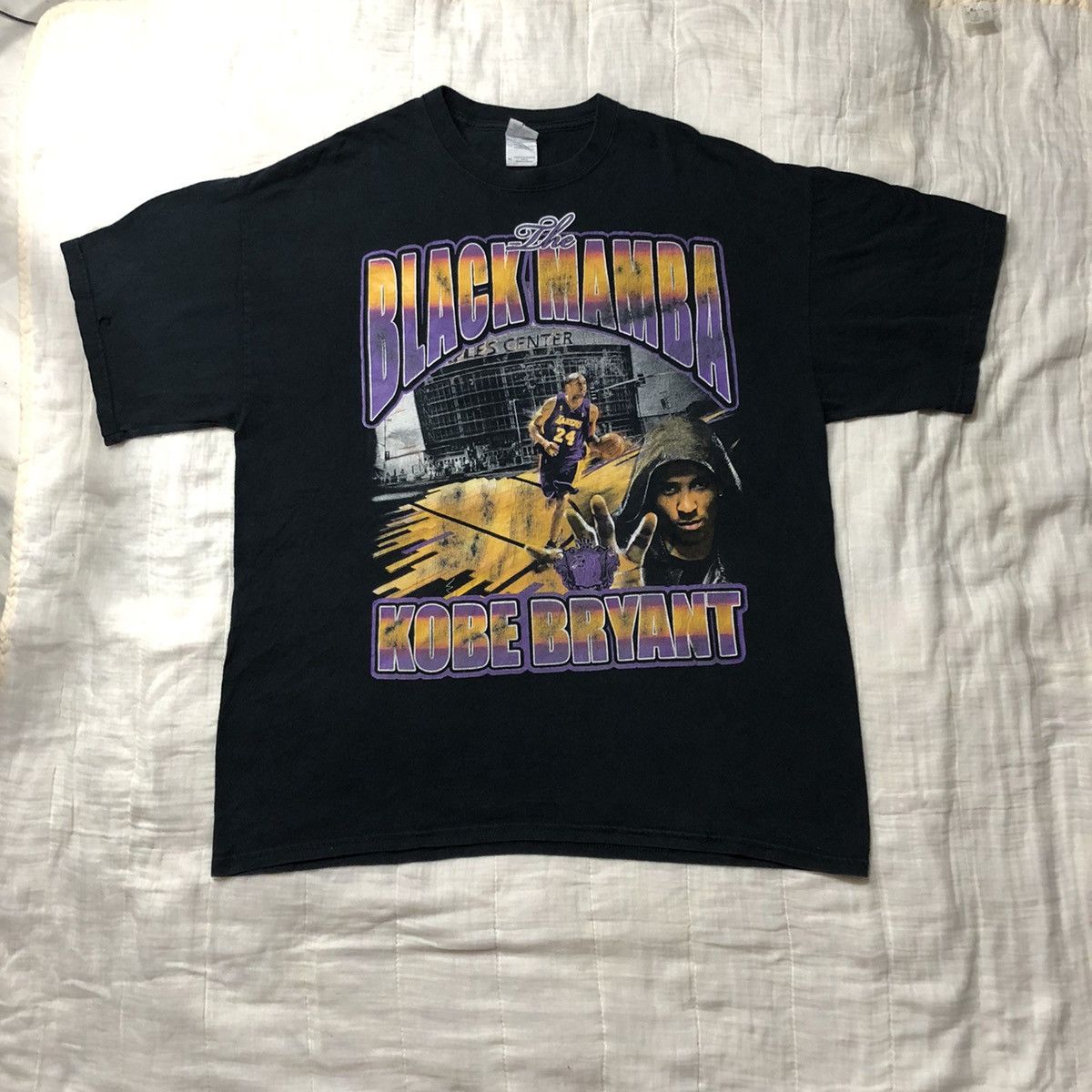 Vintage The Black Mamba Kobe Bryant Vintage T Shirt Size US XL / EU 56 / 4 - 2 Thumbnail