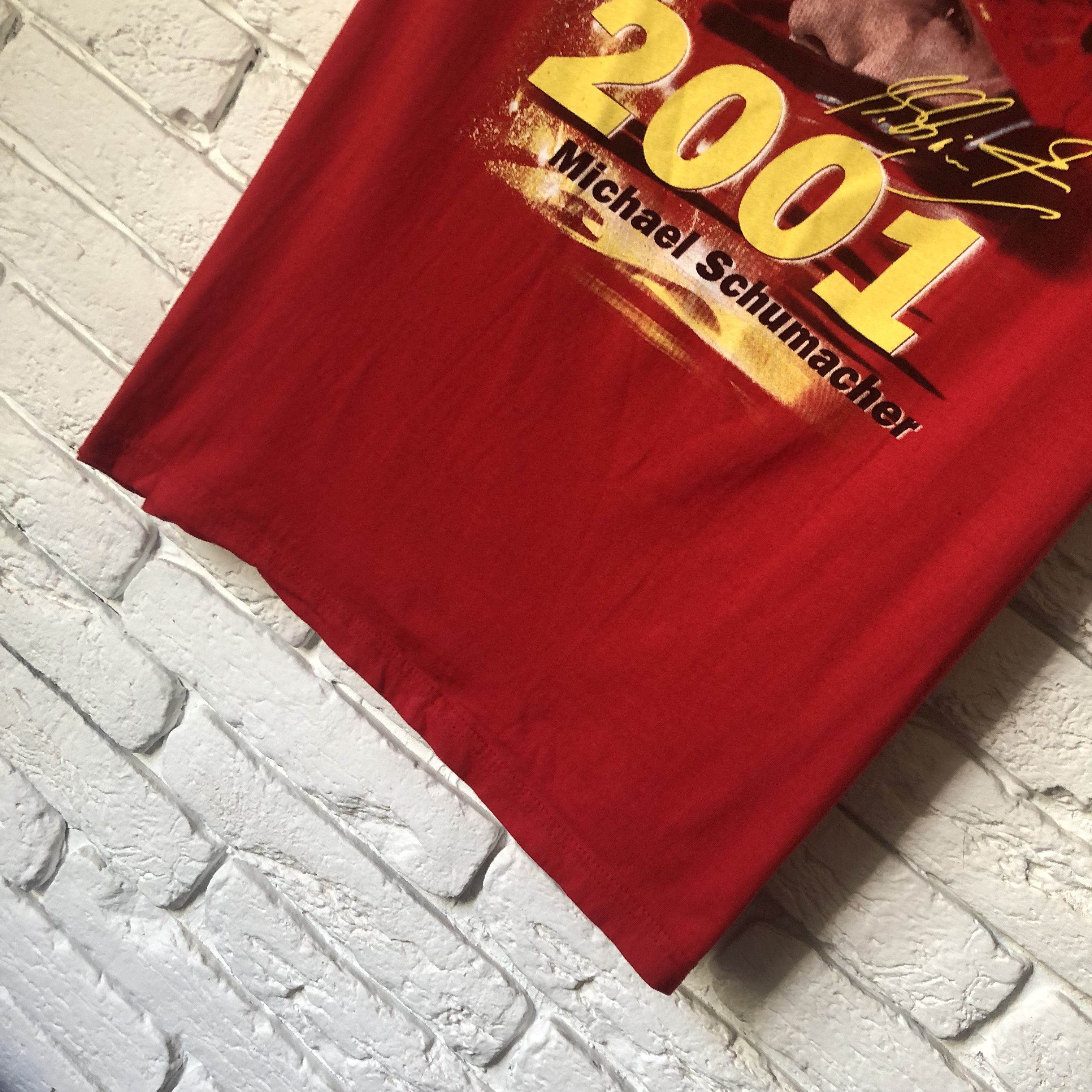 Ferrari × Formula 1 Michael Schumacher 2001 vintage tee t shirt Size US XL / EU 56 / 4 - 2 Thumbnail