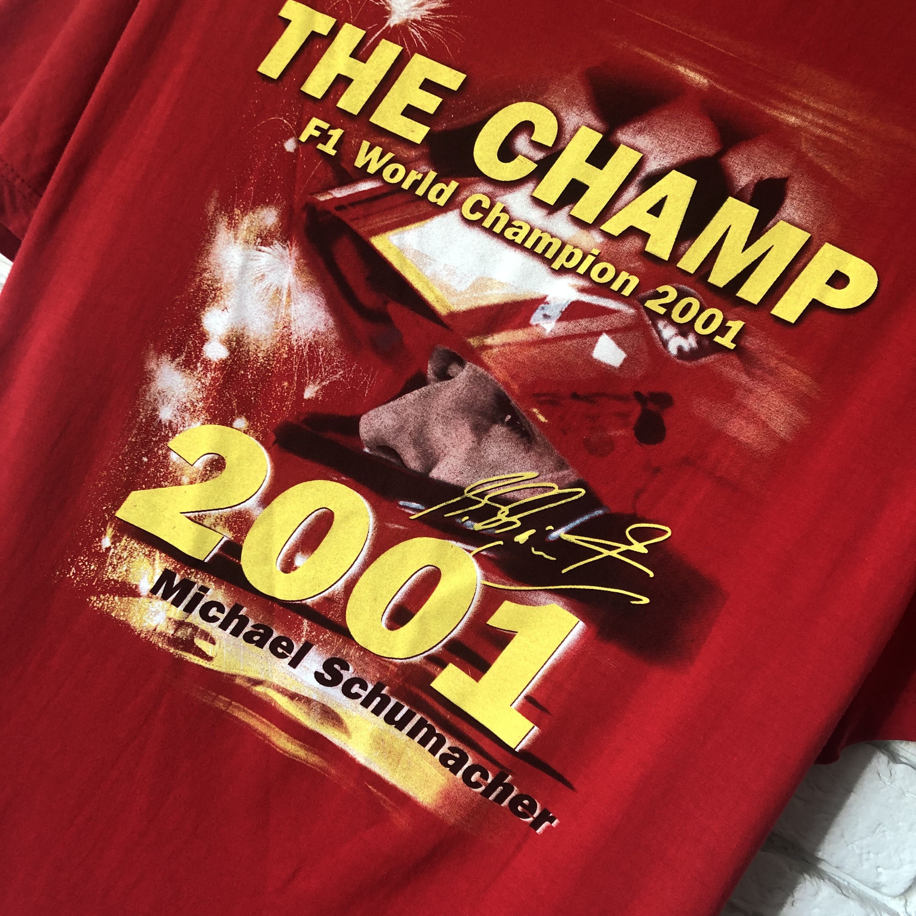 Ferrari × Formula 1 Michael Schumacher 2001 vintage tee t shirt Size US XL / EU 56 / 4 - 4 Thumbnail