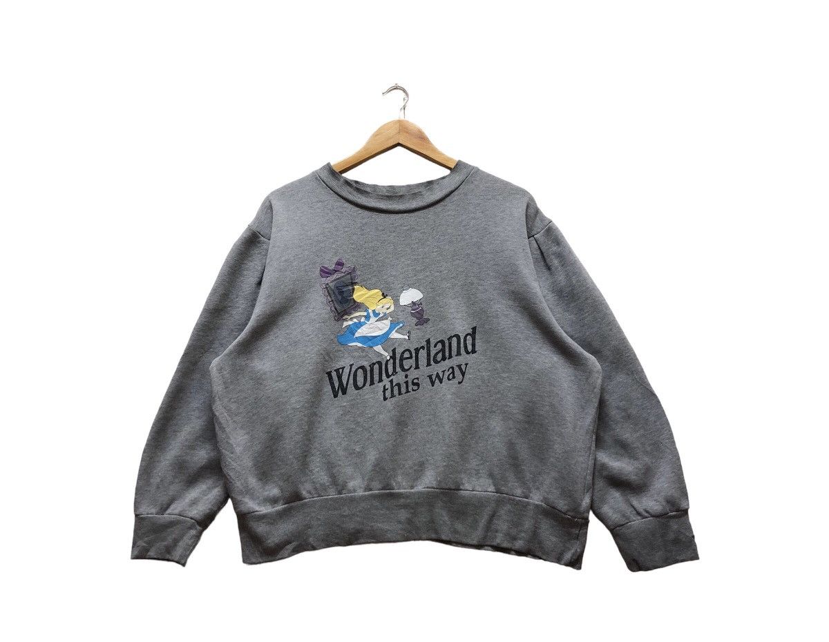 Alice In Wonderland Sweatshirt Biglogo Alice Jumper Disney