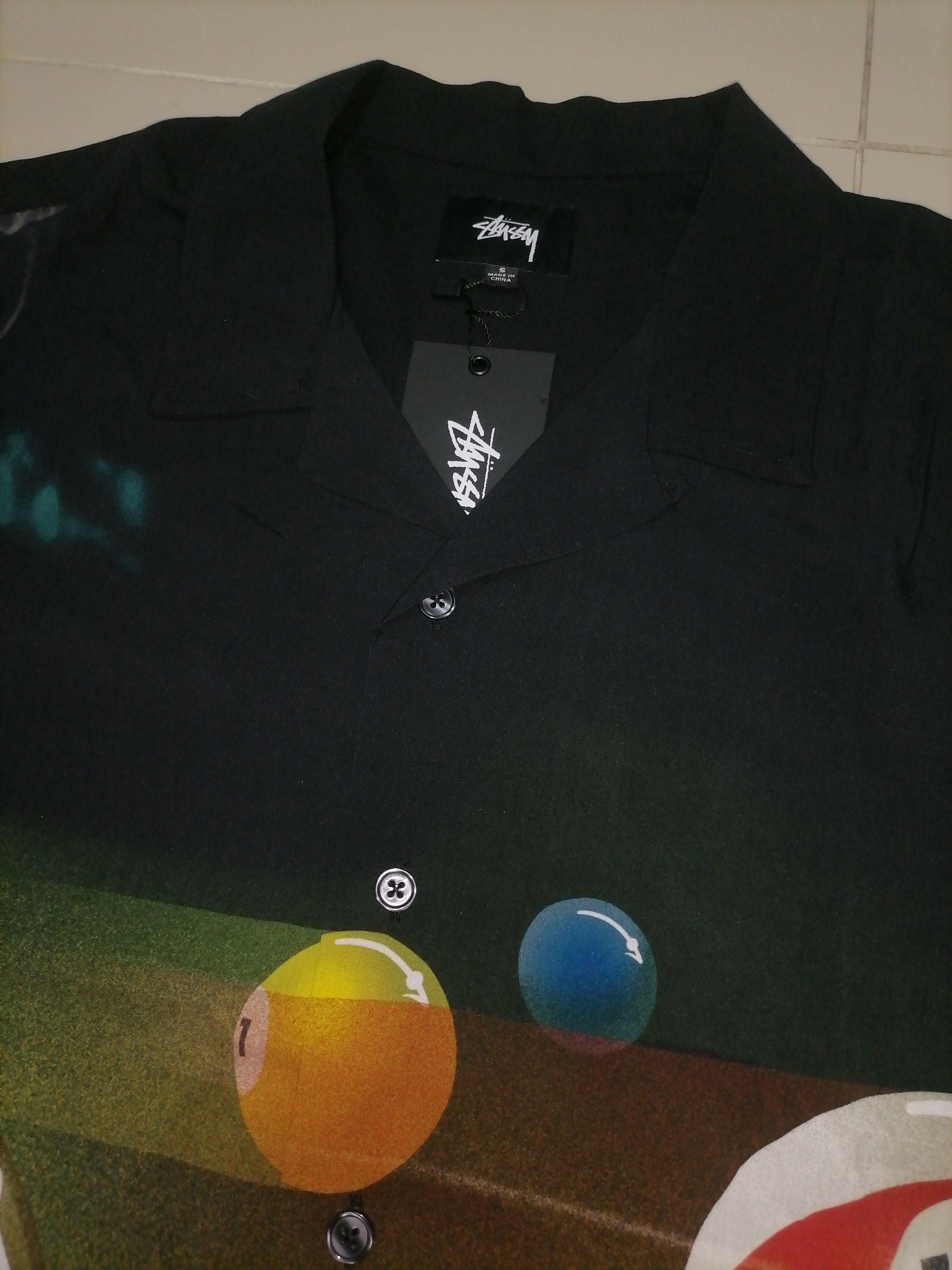 Stussy Rare Stussy Open Collar Half Pool Shirt 8ball NWT Size US S / EU 44-46 / 1 - 3 Thumbnail