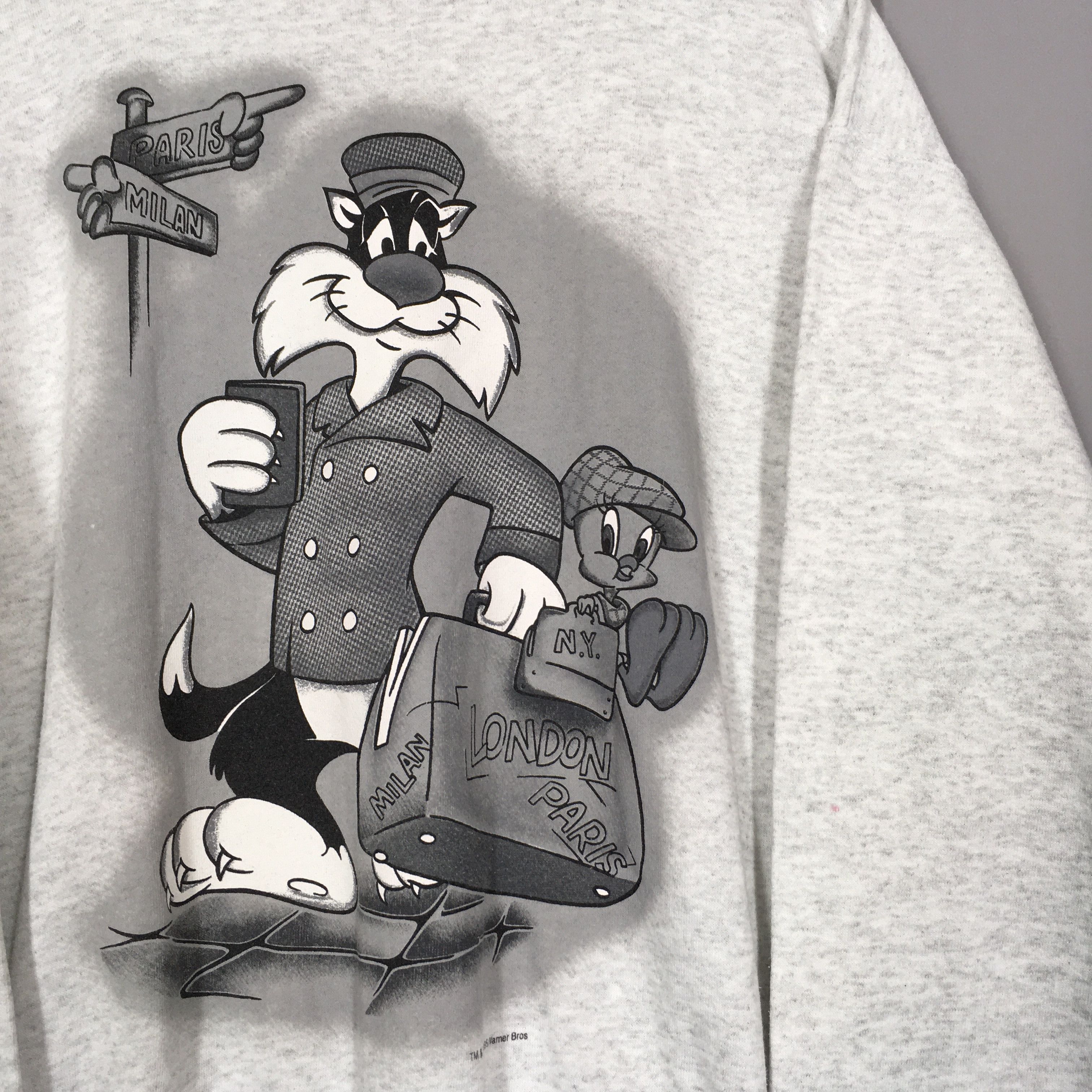 Cartoon Network × Vintage × Warner Bros Vintage Looney Tunes Tweety And Sylvester Sweatshirt Large Size US L / EU 52-54 / 3 - 2 Thumbnail