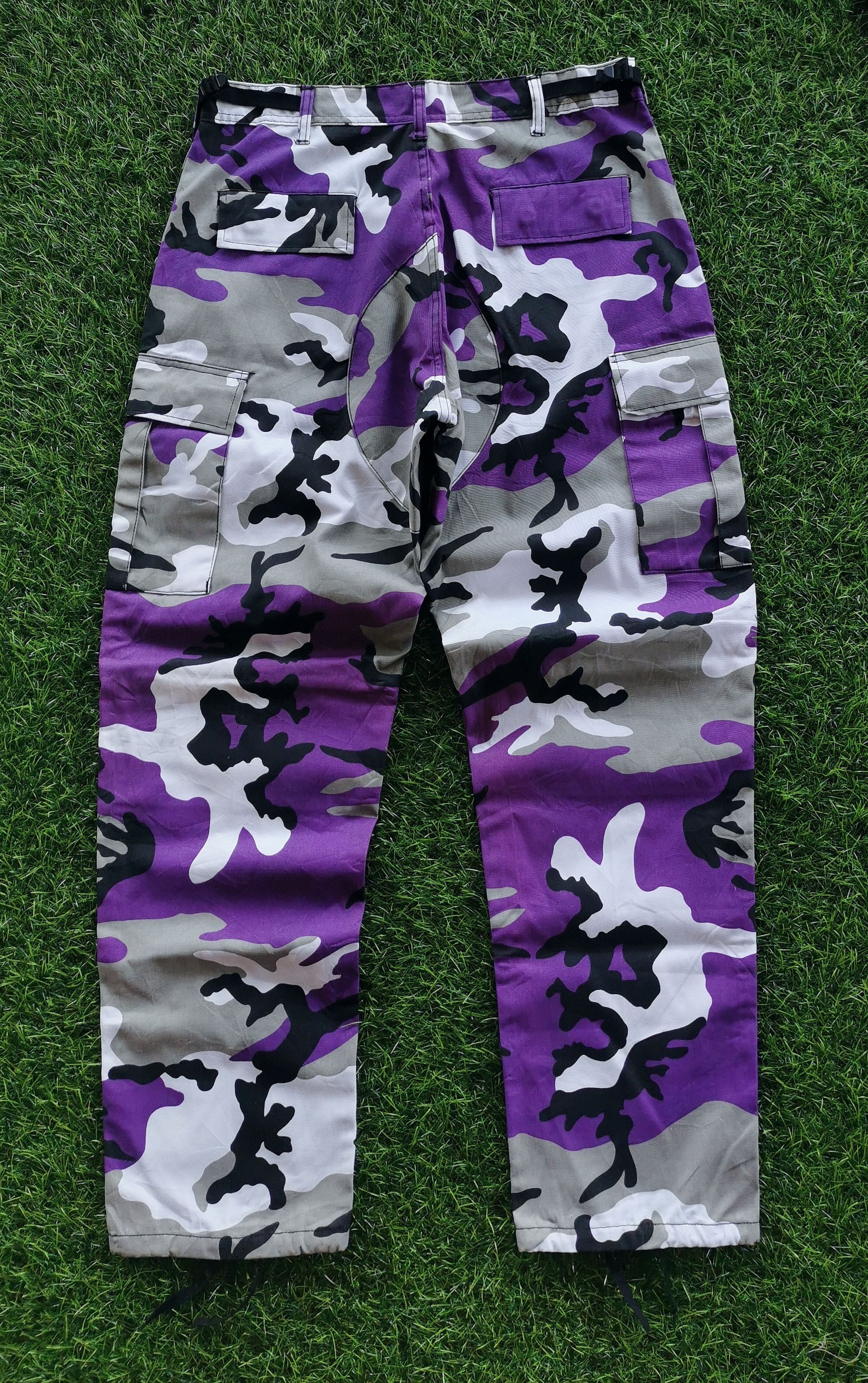 image of Military x Rothco Rotcho Purple Camo Cargo Pants, Men's (Size 33)