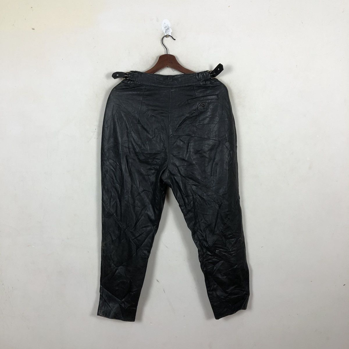 Japanese Brand SOFT LEATHER PANTS SPABE AVANT GARDE Size US 27 - 6 Thumbnail