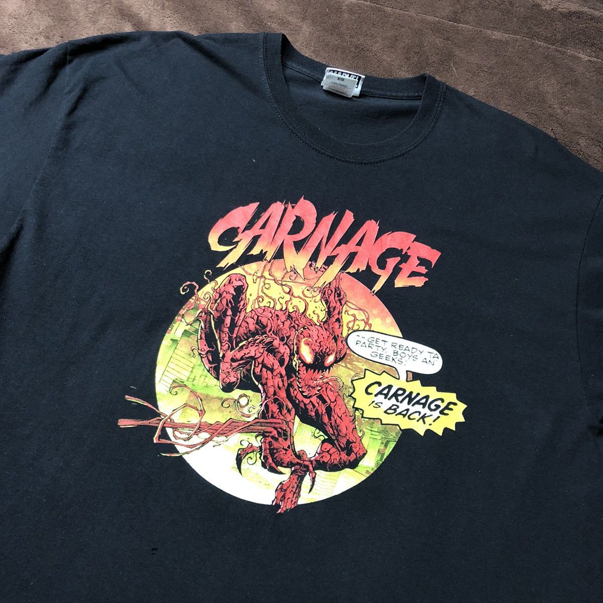 Marvel Comics Vintage Thrashed Faded Venom Movie T Shirt Size US XL / EU 56 / 4 - 1 Thumbnail