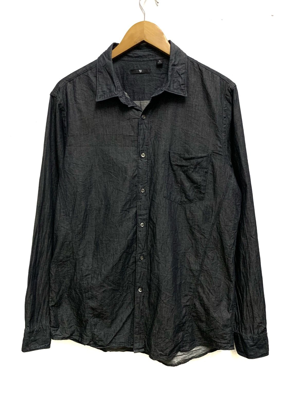 Jil Sander × Uniqlo JIL SANDER Dark Grey Chambray Size US XL / EU 56 / 4 - 1 Thumbnail