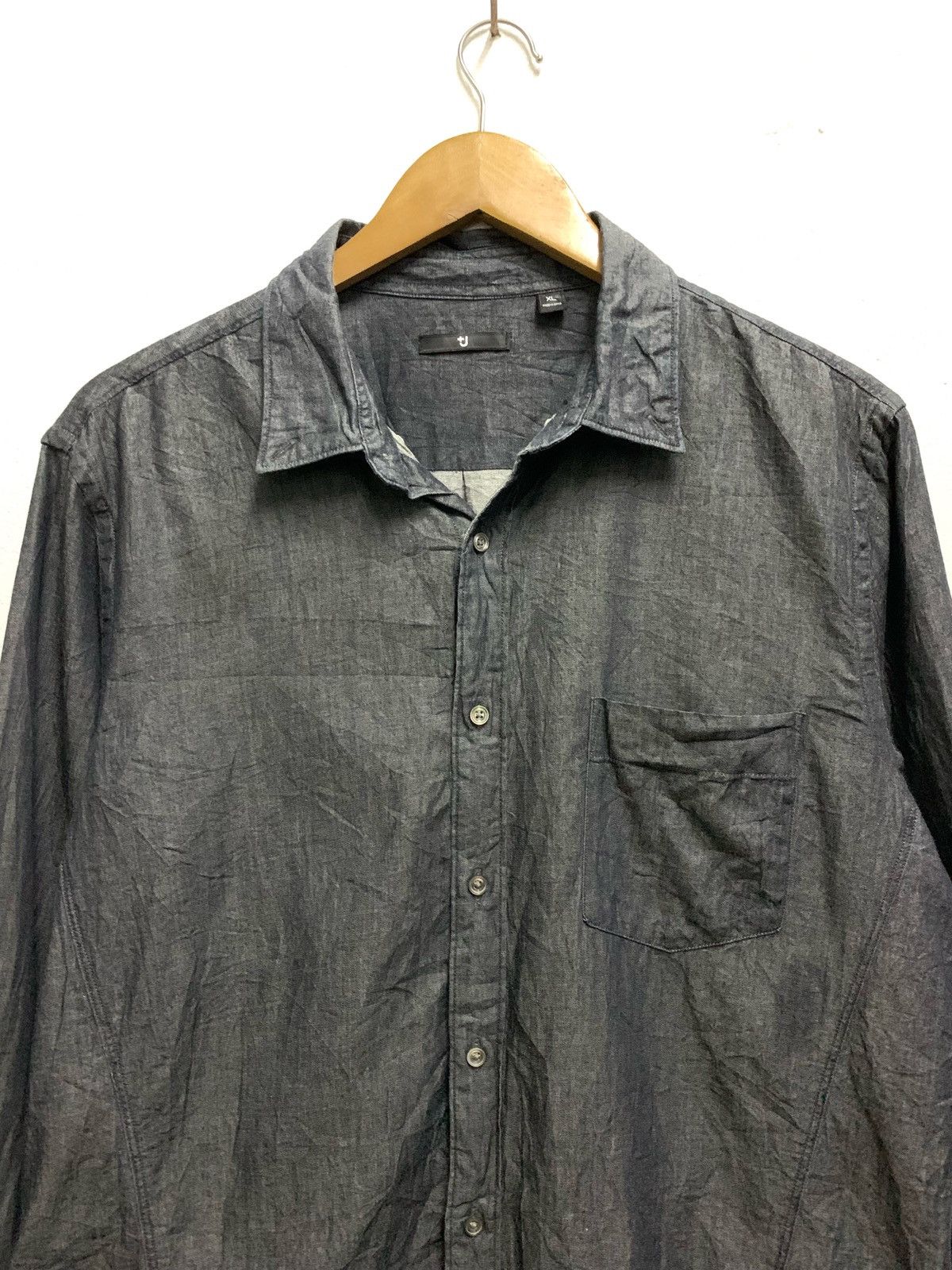 Jil Sander × Uniqlo JIL SANDER Dark Grey Chambray Size US XL / EU 56 / 4 - 2 Thumbnail