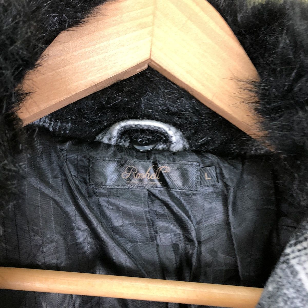 Japanese Brand Parachute Biker Long Coat Wool Roshell Tartan Design Size US L / EU 52-54 / 3 - 14 Thumbnail
