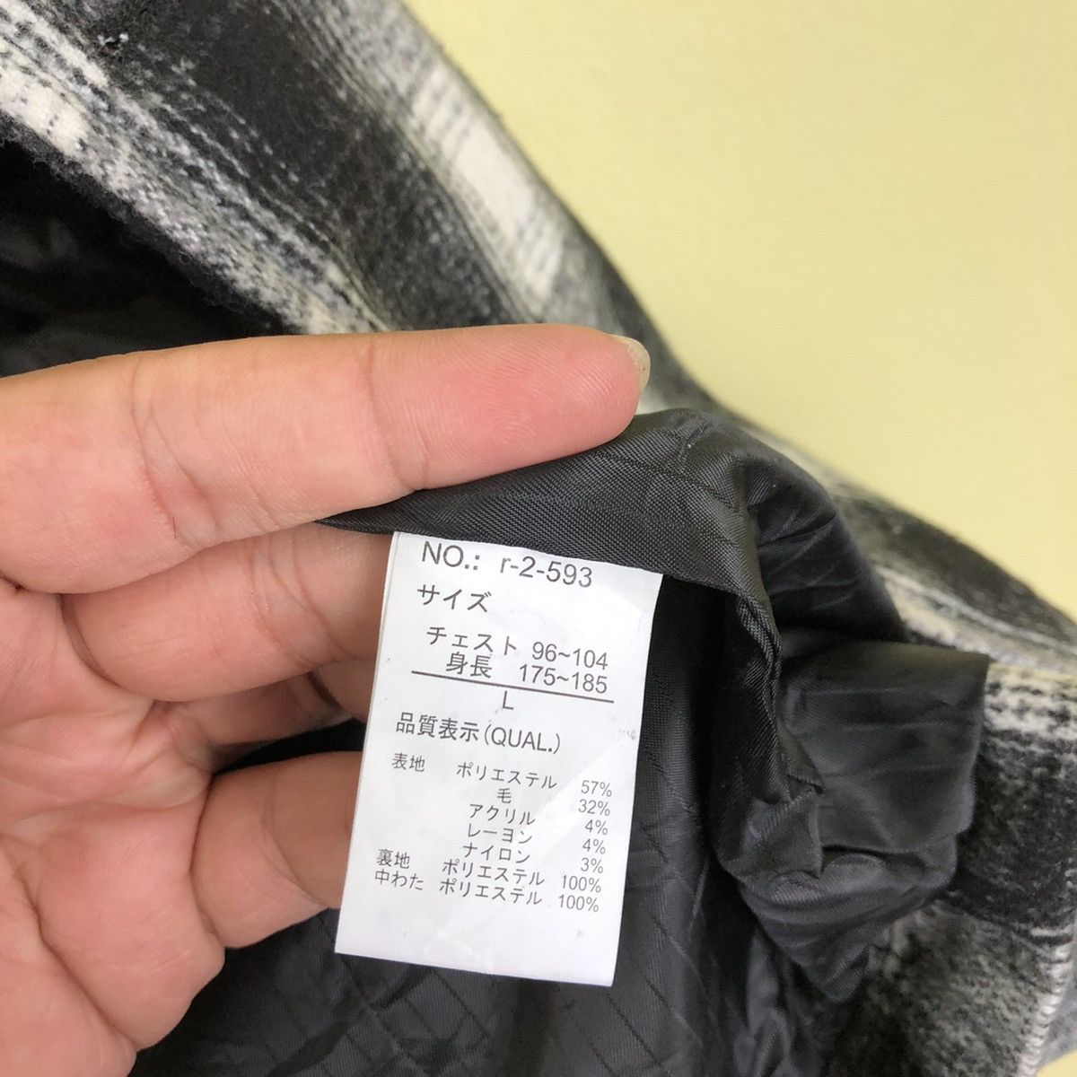 Japanese Brand Parachute Biker Long Coat Wool Roshell Tartan Design Size US L / EU 52-54 / 3 - 11 Thumbnail