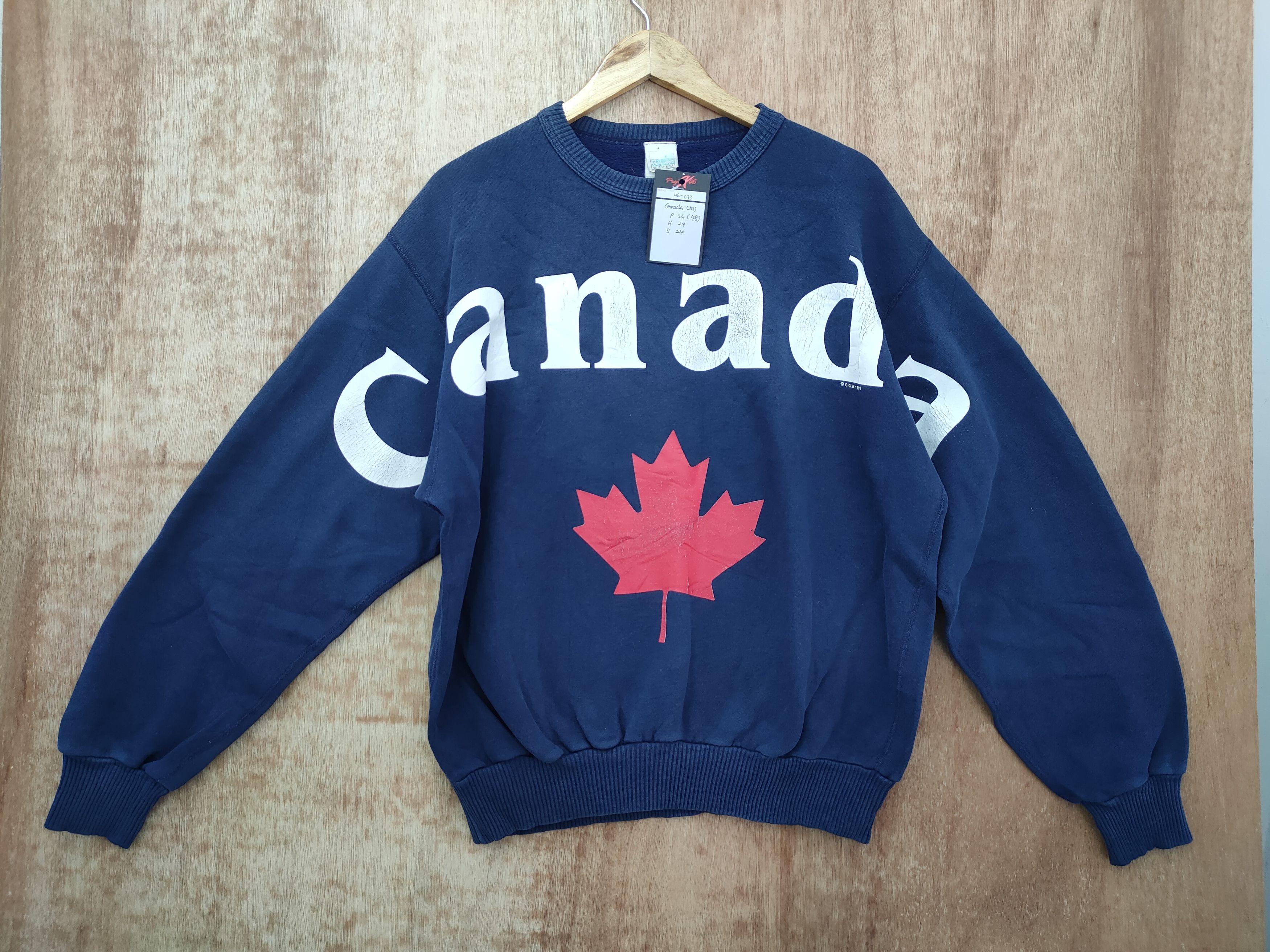 Vintage DL C.G.W 1993 Canada sweatshirt spell thrashed vtg #46-033 Size US M / EU 48-50 / 2 - 1 Thumbnail