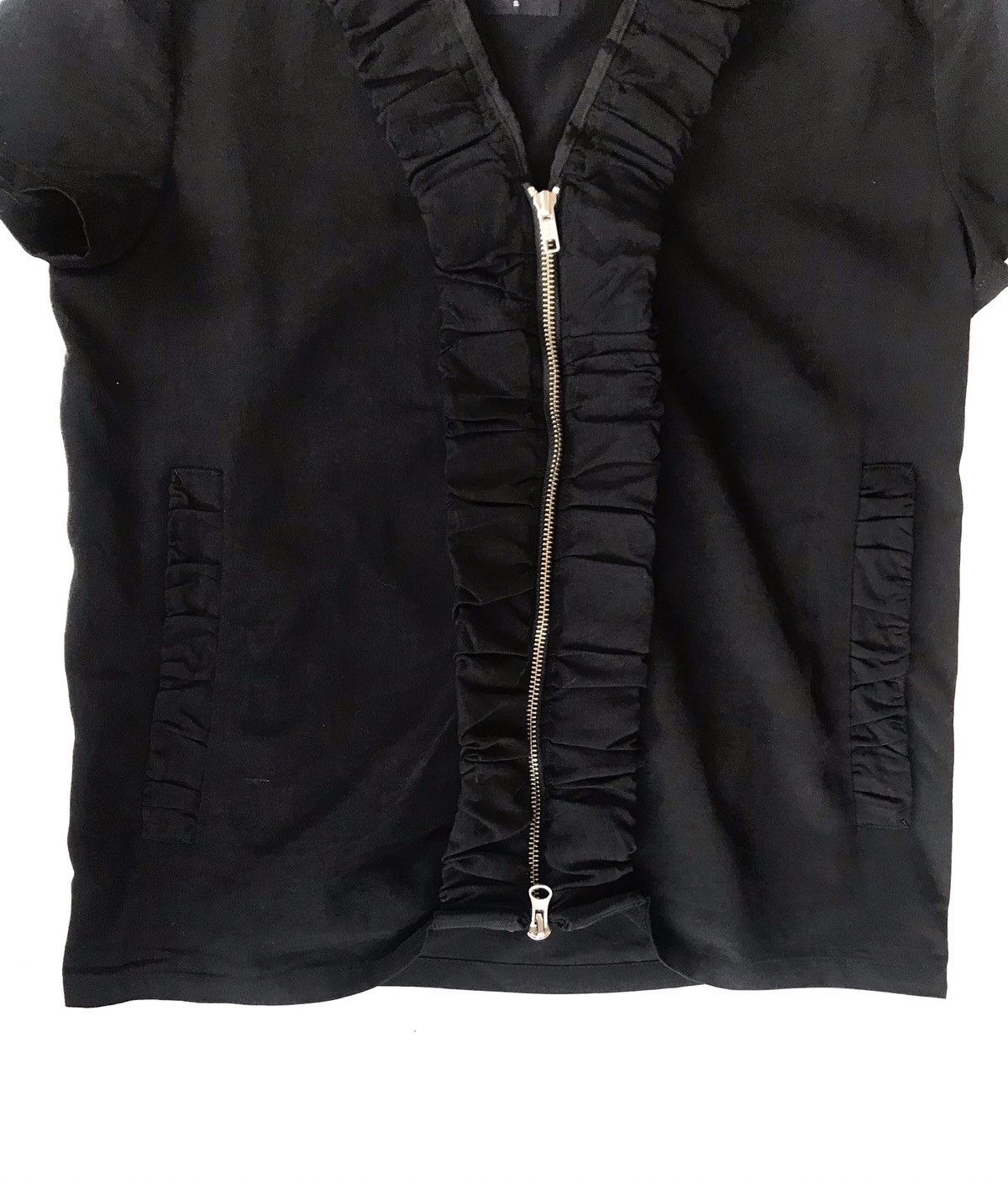 Yohji Yamamoto Shorts Sleeve Zipper light jacket With Hoodie. Size S / US 4 / IT 40 - 5 Thumbnail