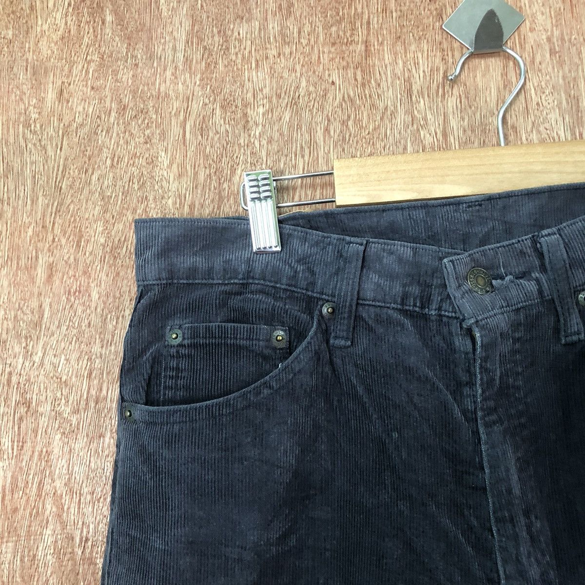 Levi's DL 517-15 Levis vintage streetwear Grey Corduroy pants #6377 Size US 31 - 4 Thumbnail
