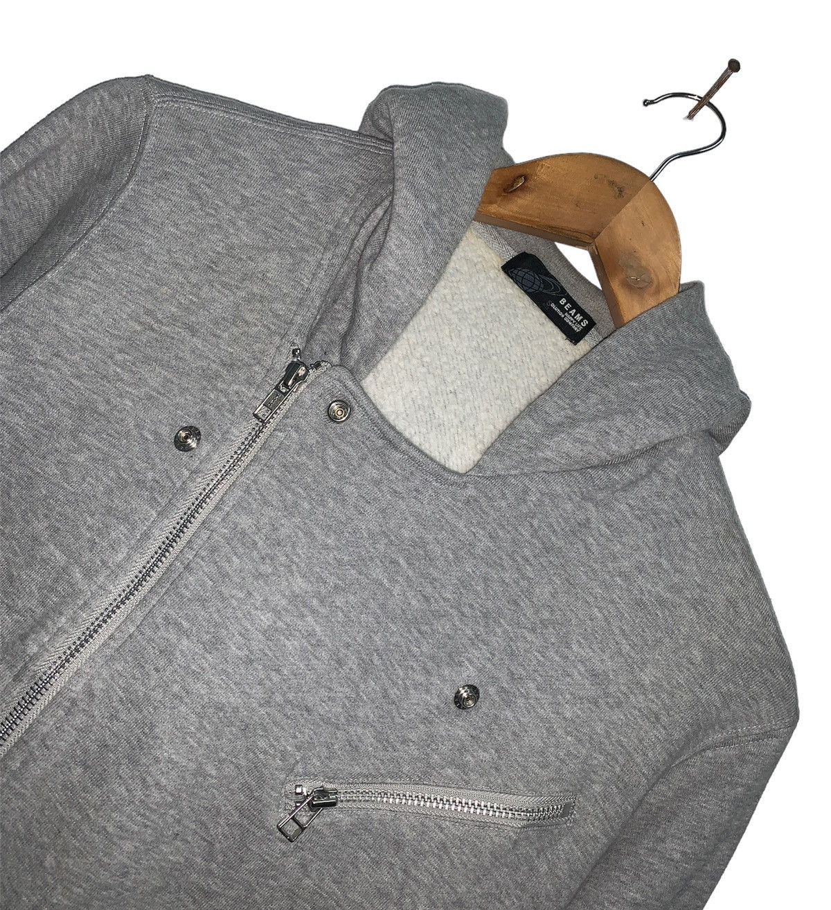 Beams Plus Asymmetrical Jacket Hoodie. Size S / US 4 / IT 40 - 7 Thumbnail