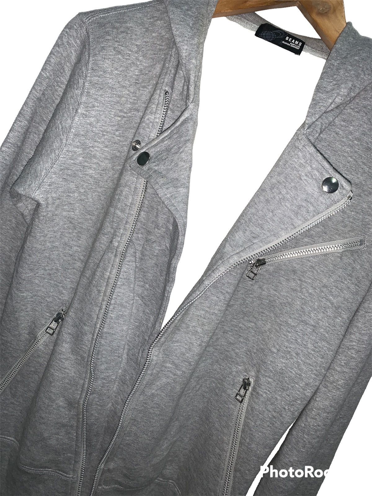 Beams Plus Asymmetrical Jacket Hoodie. Size S / US 4 / IT 40 - 10 Thumbnail