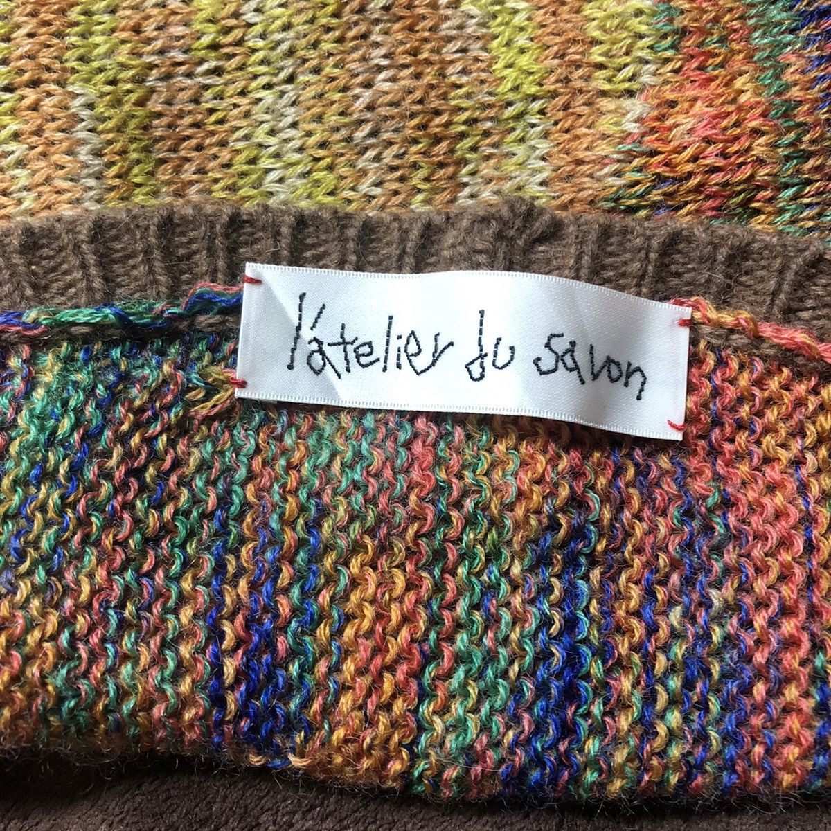 Japanese Brand I'atelier Du Savon Muffler Knitwear Size ONE SIZE - 3 Thumbnail