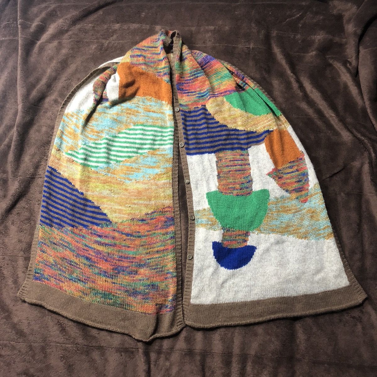 Japanese Brand I'atelier Du Savon Muffler Knitwear Size ONE SIZE - 1 Thumbnail