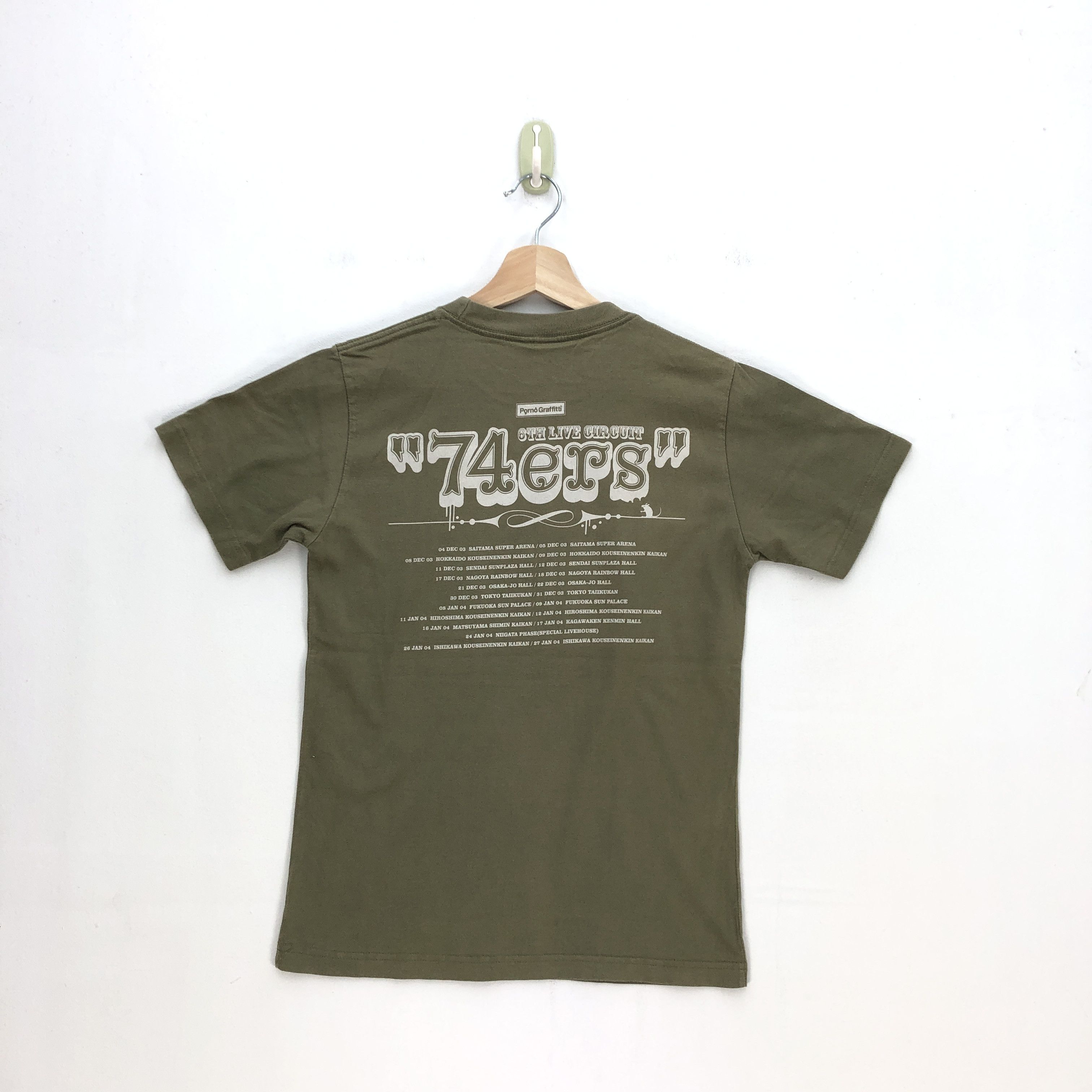 Japanese Brand × Tour Tee 74ers T Shirt Japanese 6th Porno Graffiti Live  Circuit Tour | Grailed