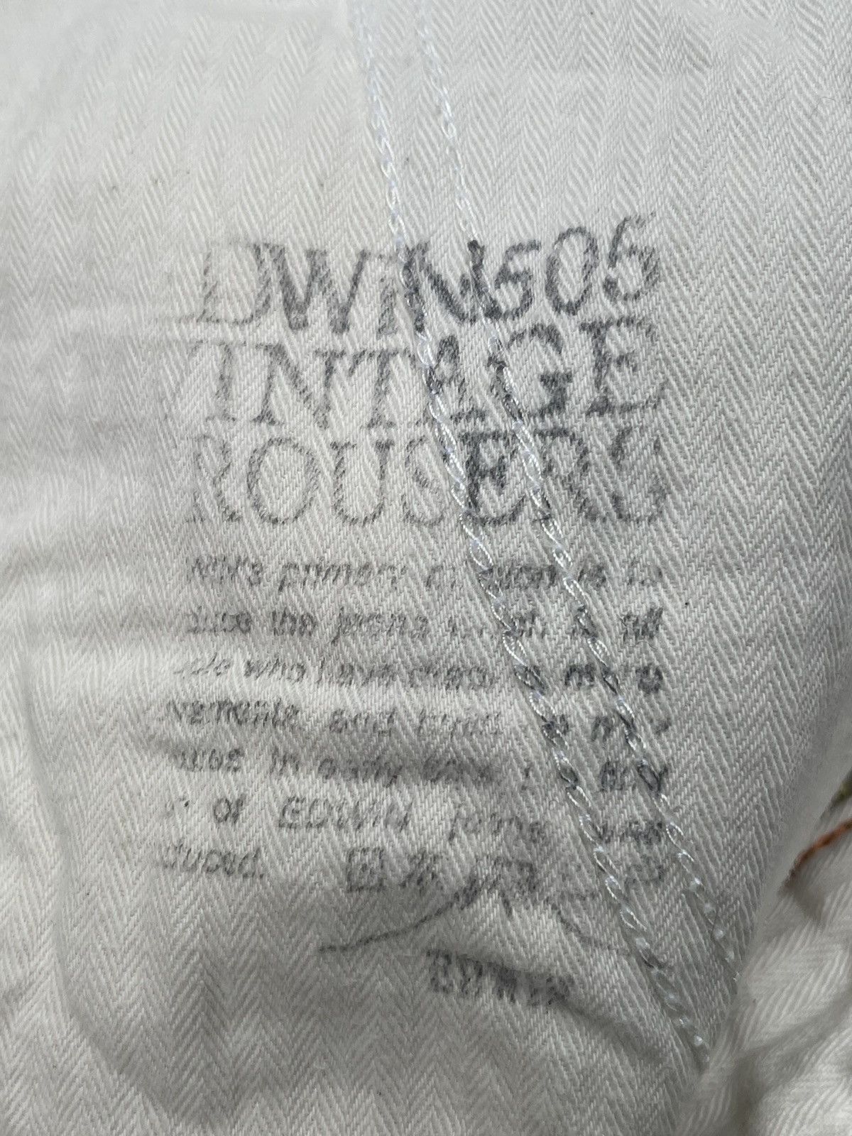 Edwin × Japanese Brand Edwin 505ZX Half Selvedge Trouser Size US 32 / EU 48 - 18 Thumbnail