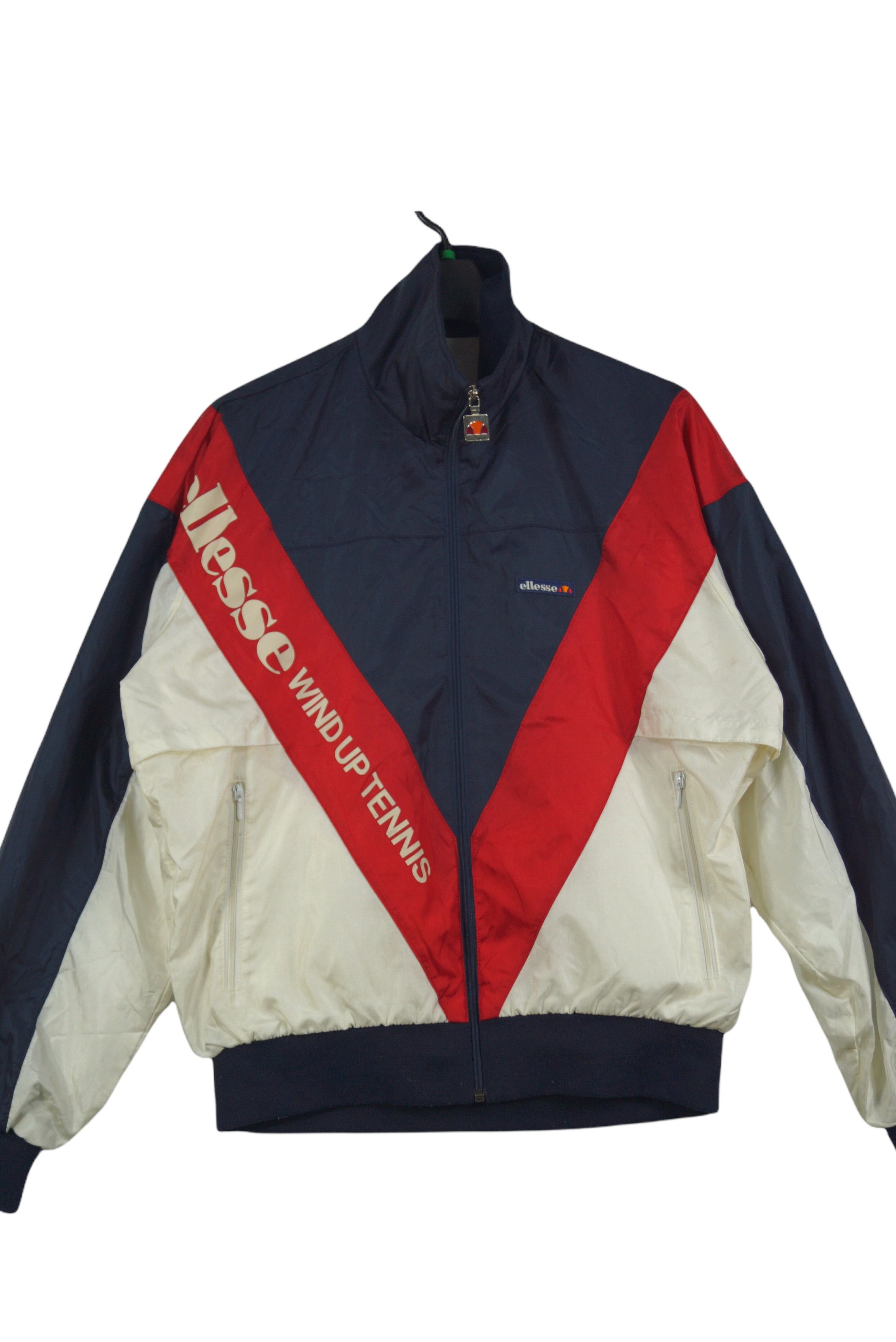 Rare!! Vintage Ellesse Wind Up Tennis Jacket