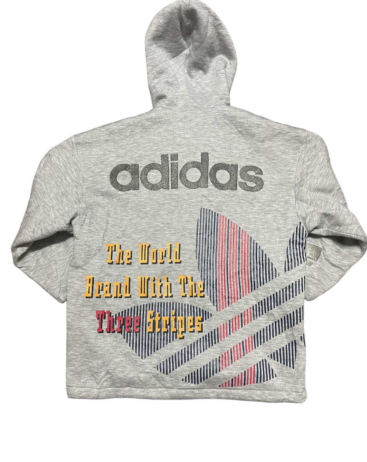 Adidas Vintage 90s Adidas hoodie zipper big logo Size US M / EU 48-50 / 2 - 2 Thumbnail