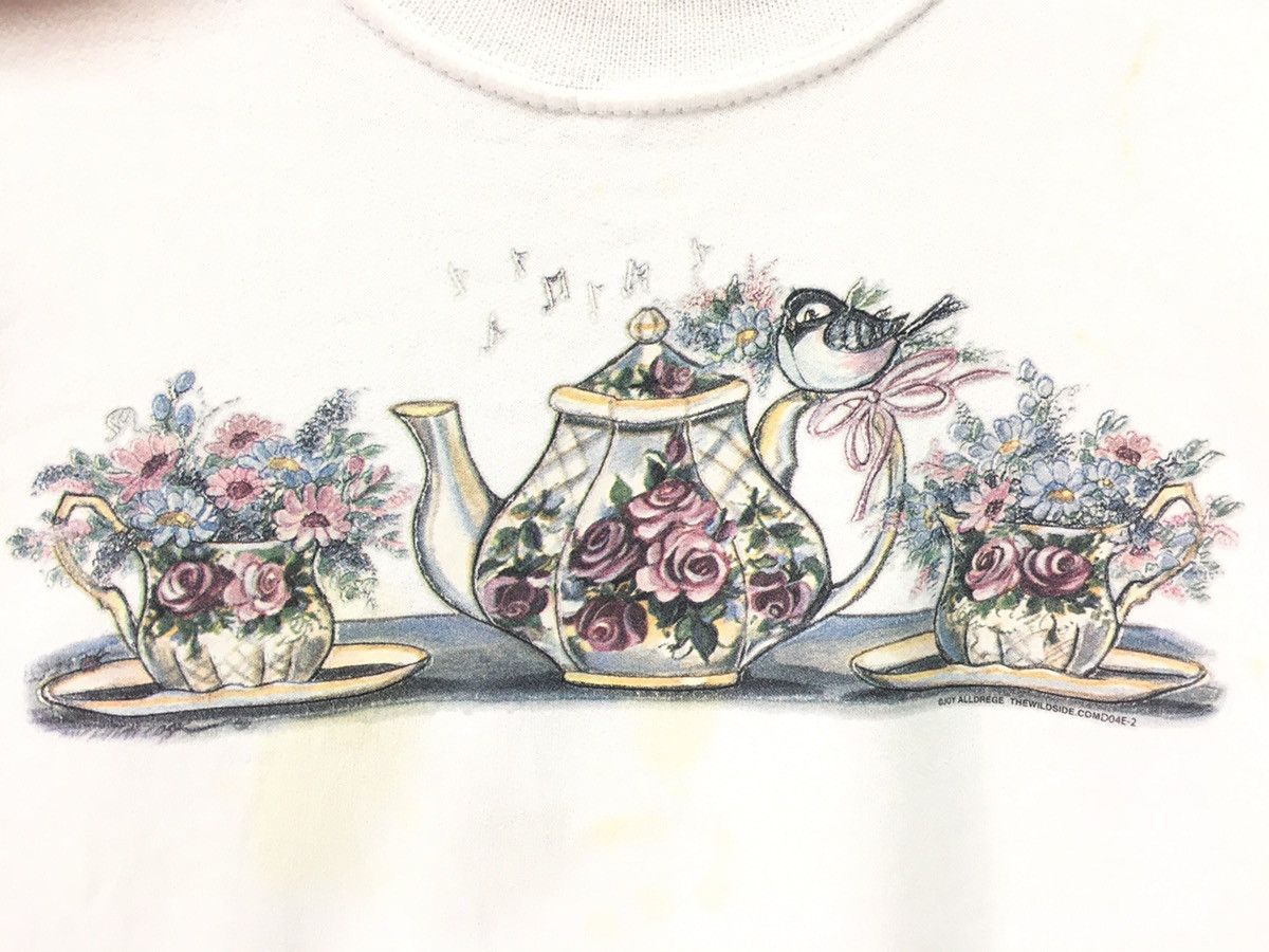 Jerzees × Vintage Vintage Water Jug And Bird Art Design Sweatshirt Size US M / EU 48-50 / 2 - 3 Thumbnail