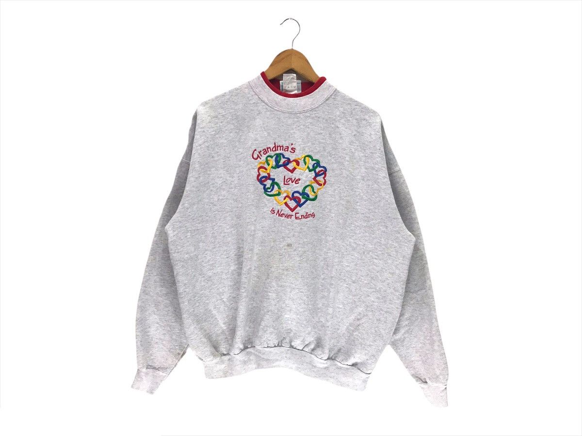 Vintage Vintage Grandma Love Never Ending Sweatshirt t Size US XL / EU 56 / 4 - 1 Thumbnail